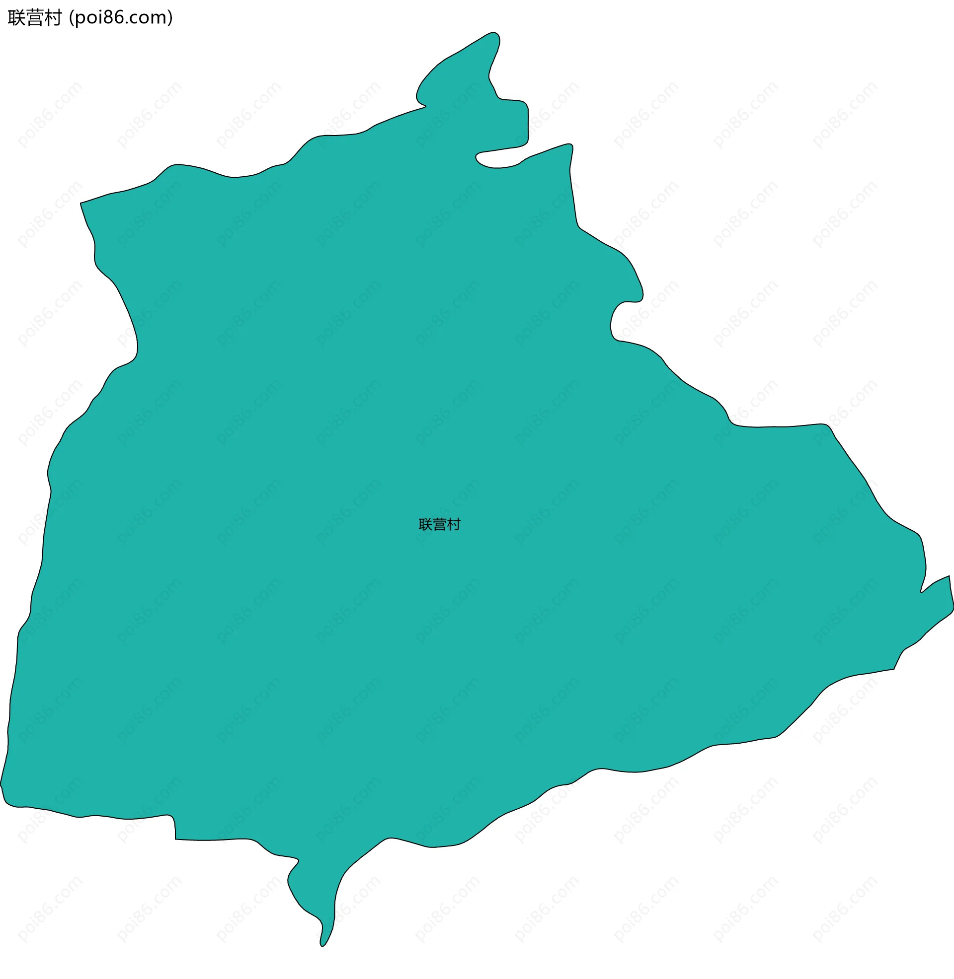 联营村边界地图