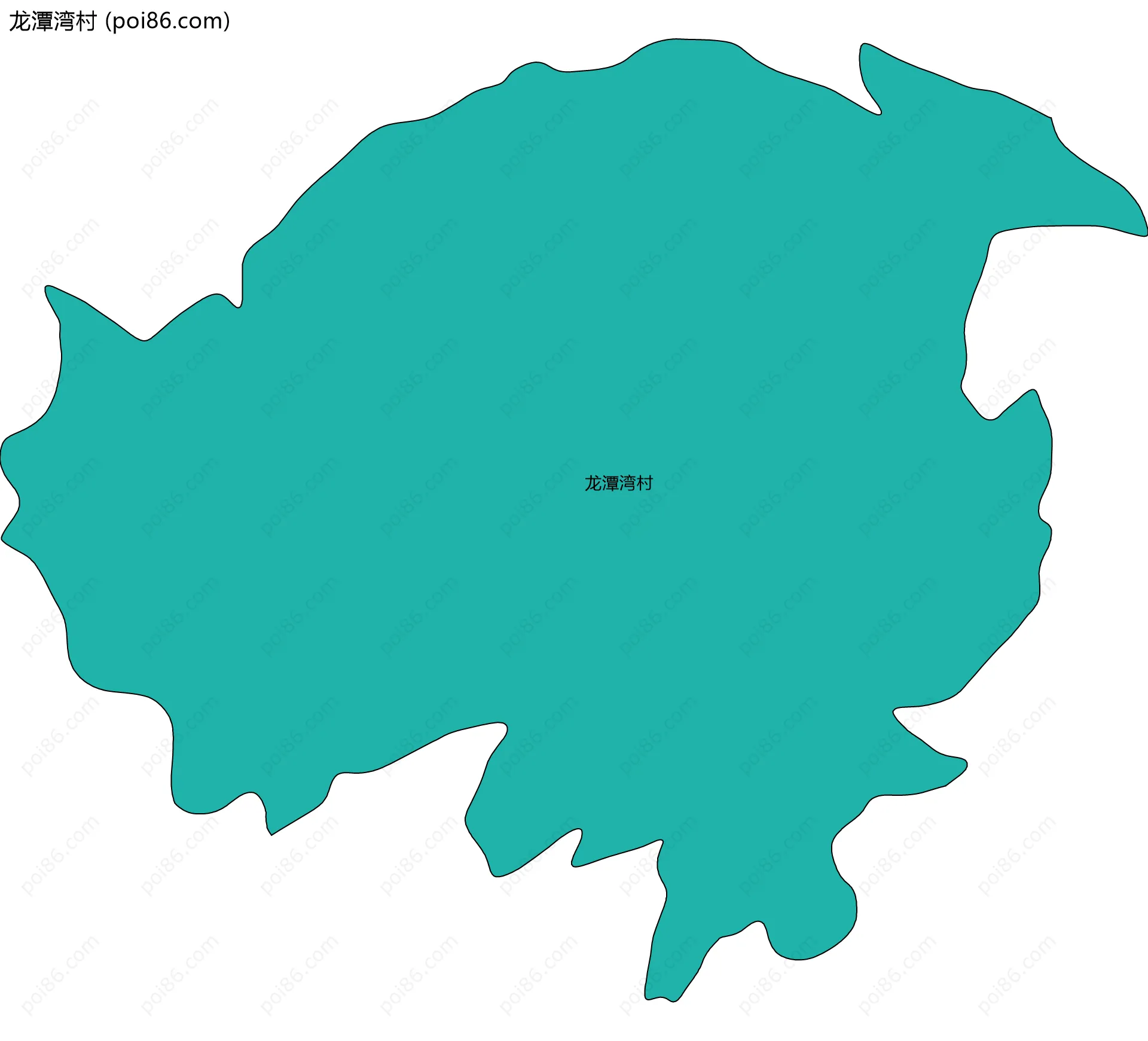 龙潭湾村边界地图