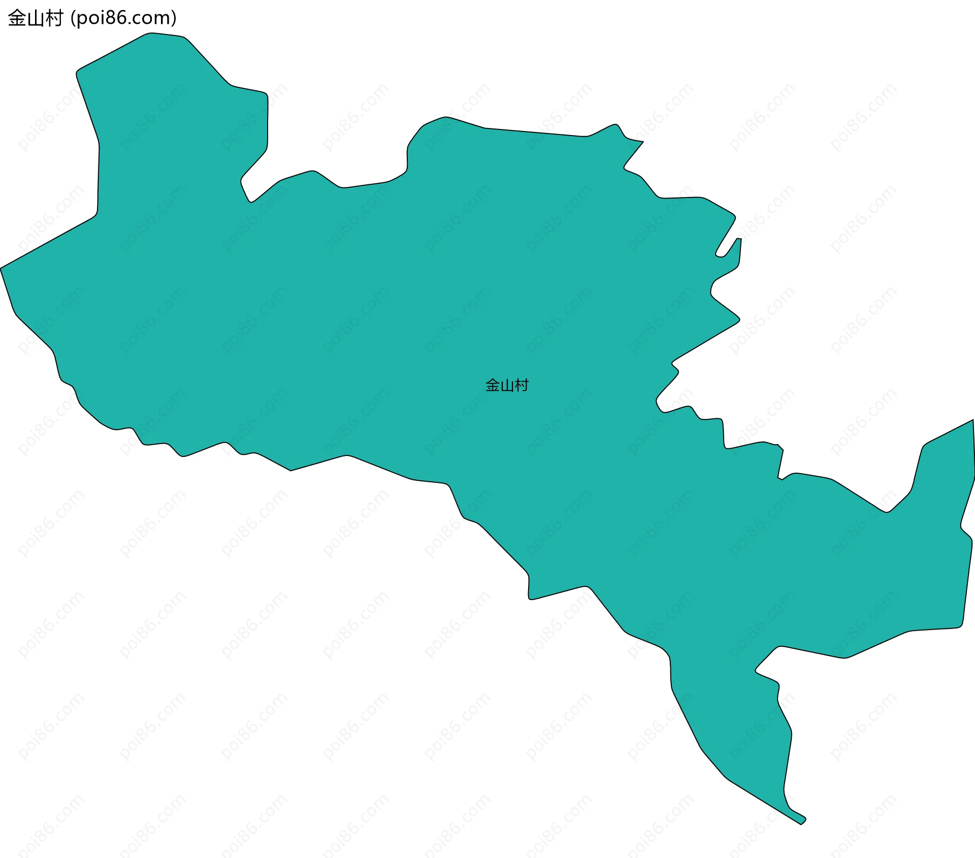 金山村边界地图