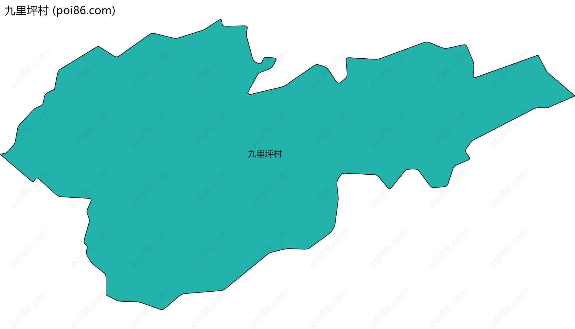 九里坪村边界地图