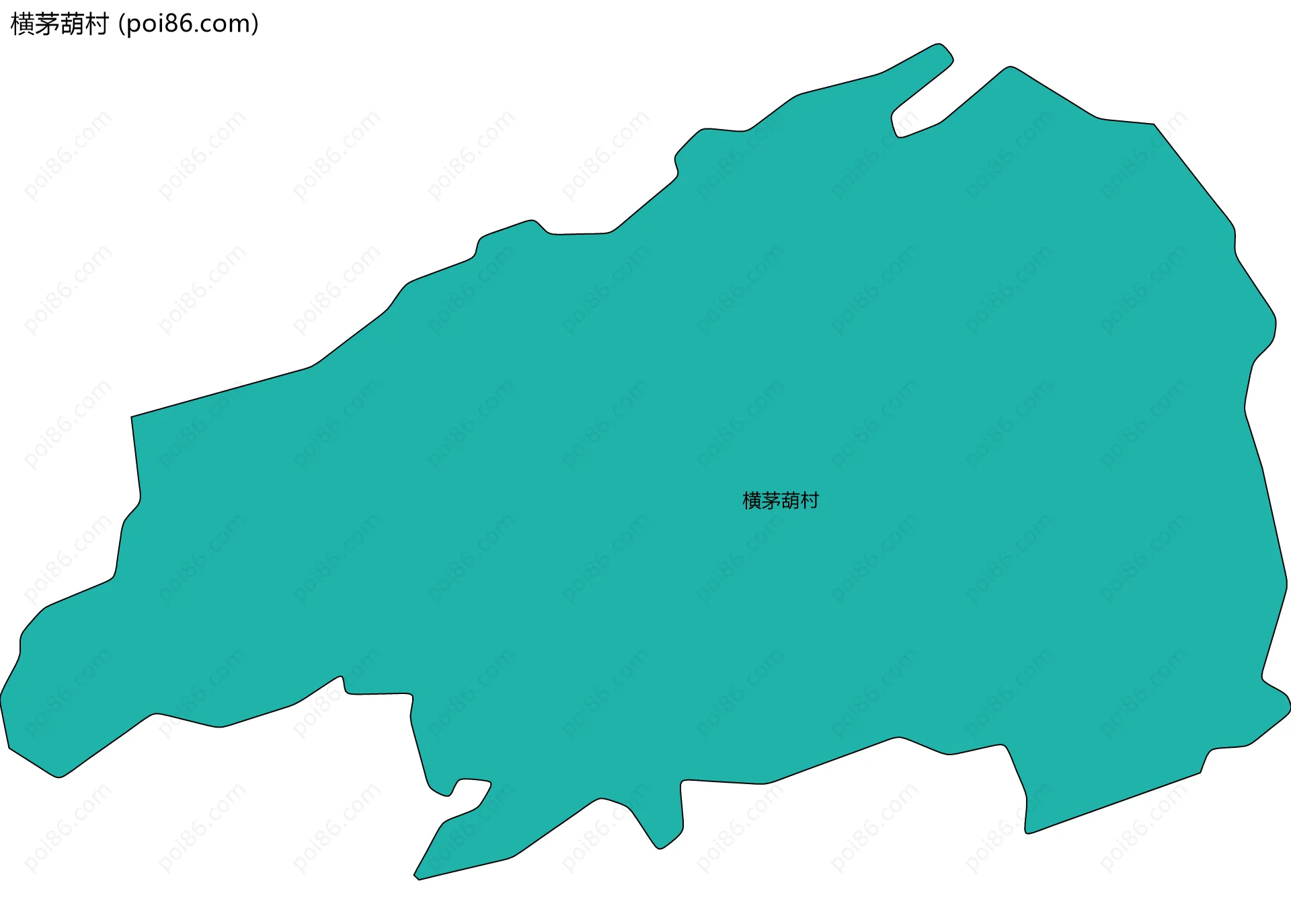 横茅葫村边界地图