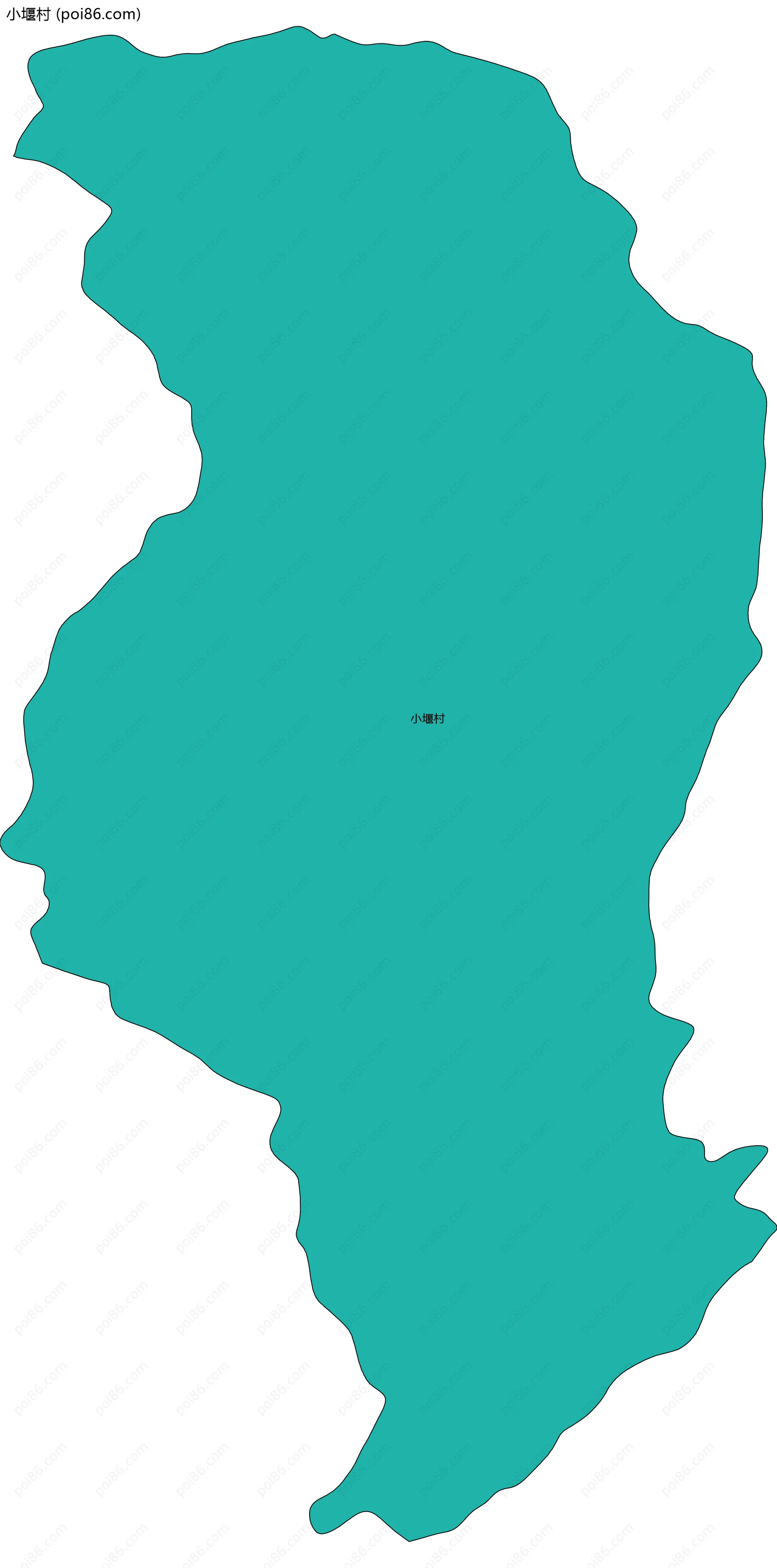 小堰村边界地图