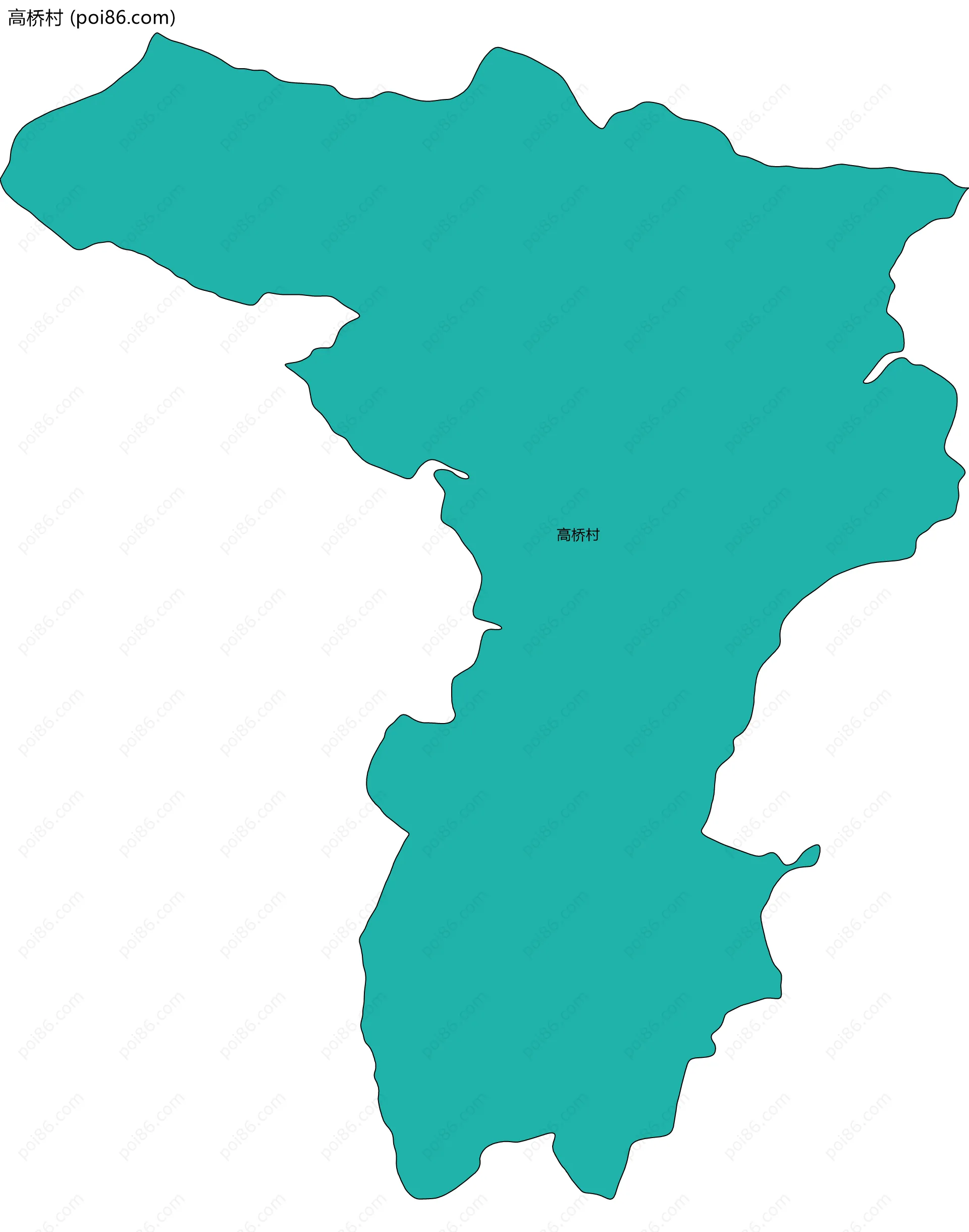 高桥村边界地图