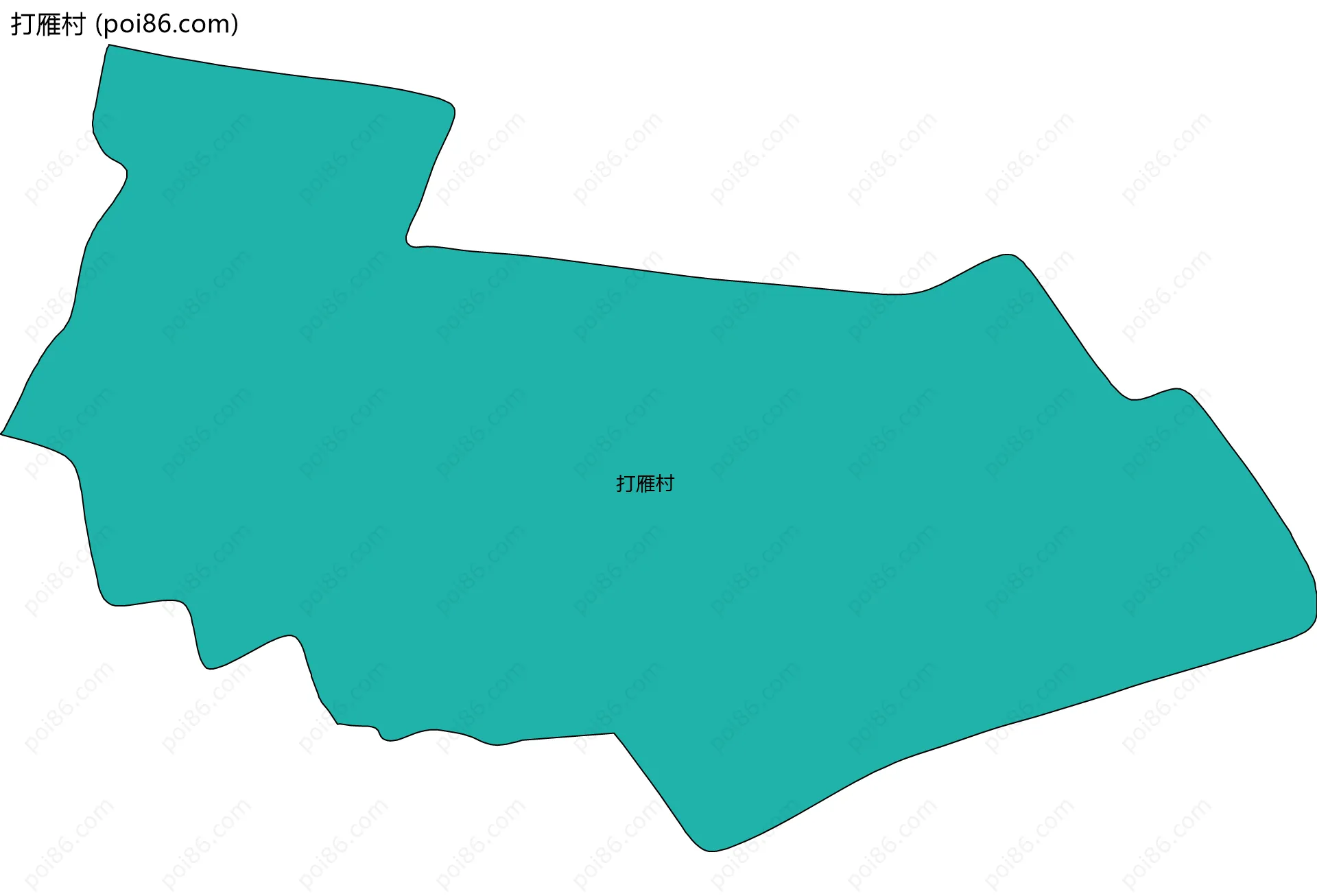 打雁村边界地图
