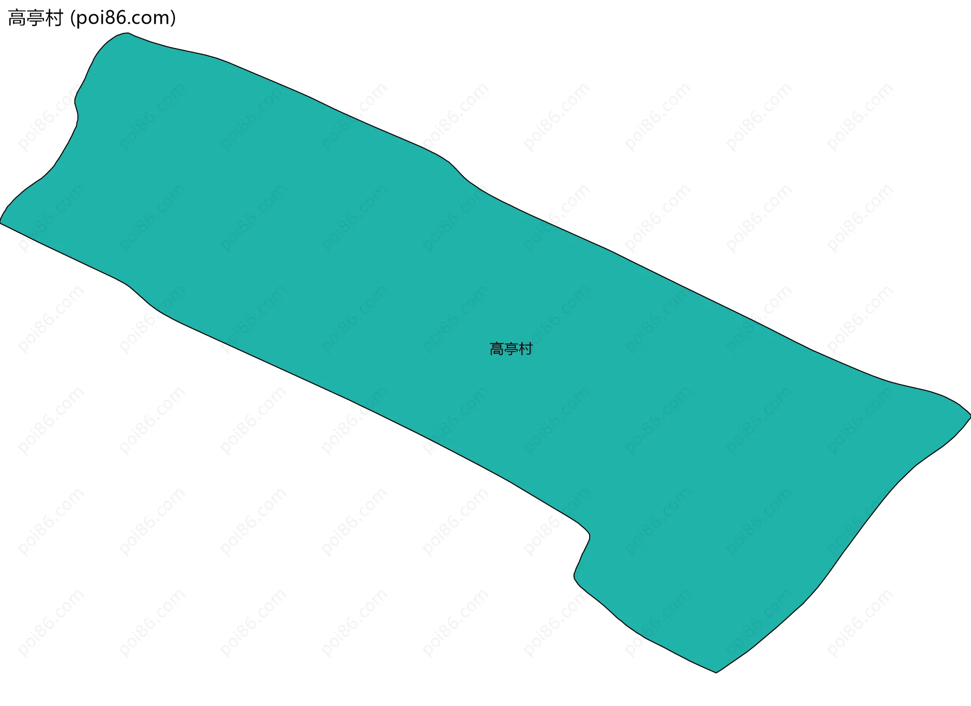 高亭村边界地图