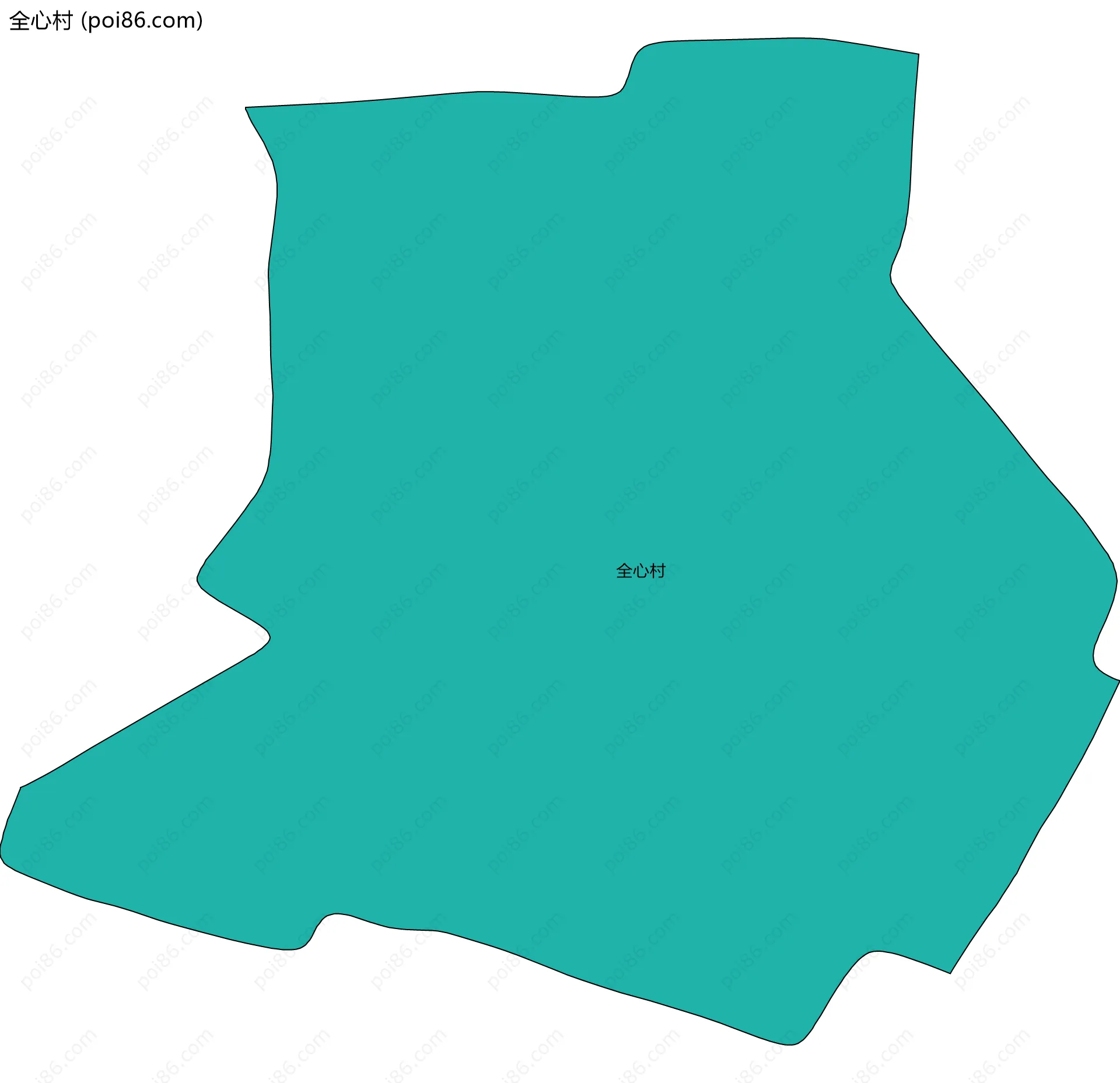 全心村边界地图