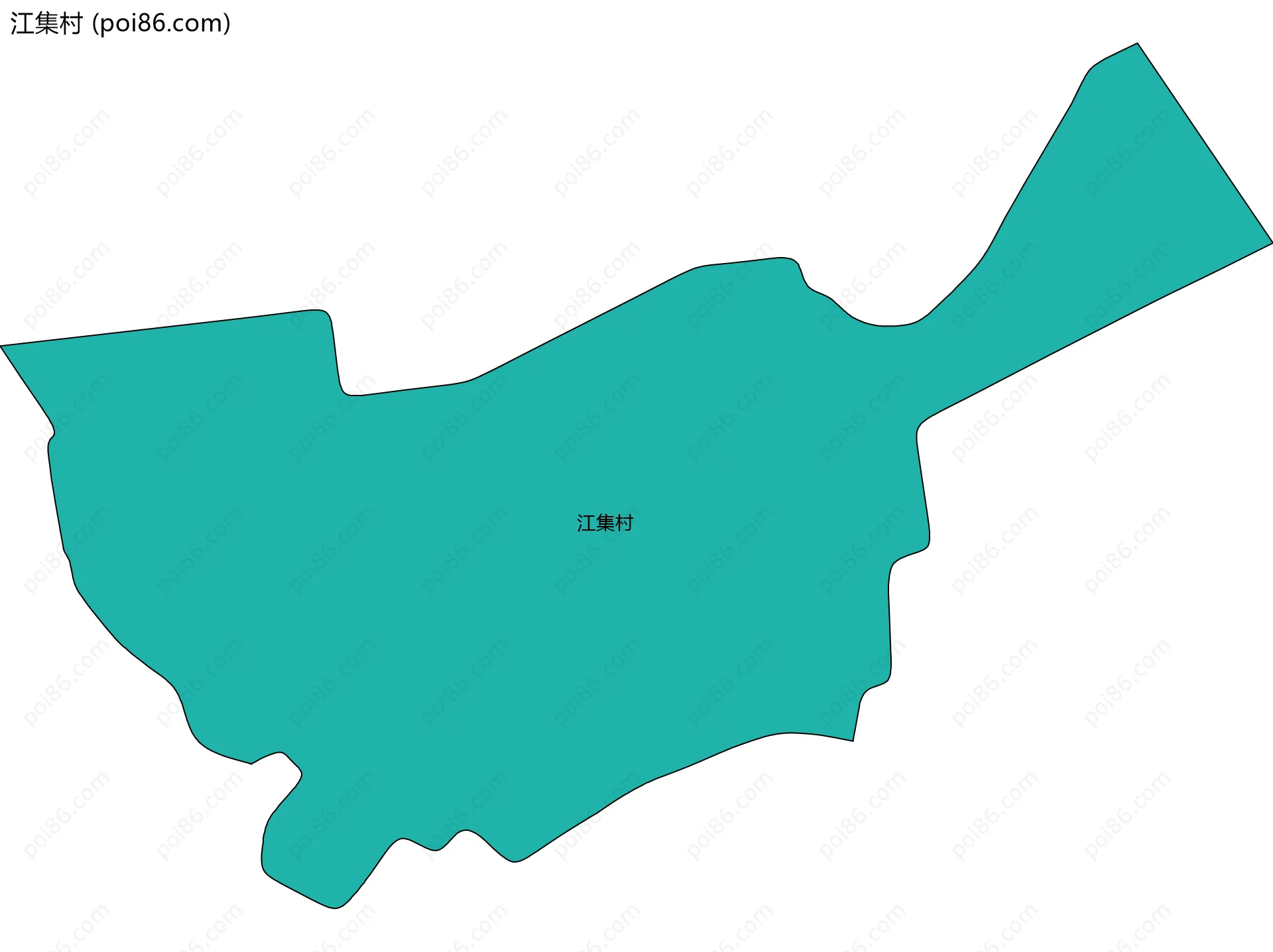 江集村边界地图