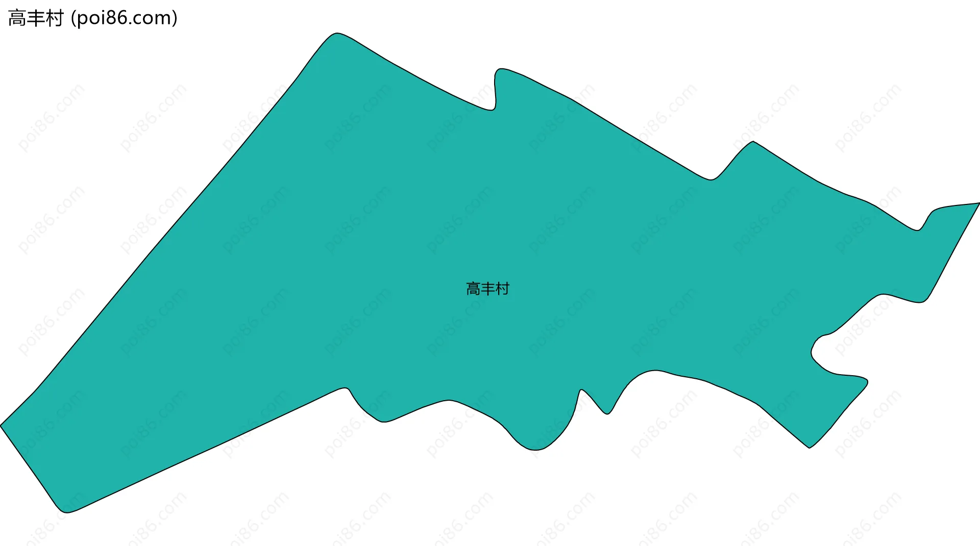 高丰村边界地图