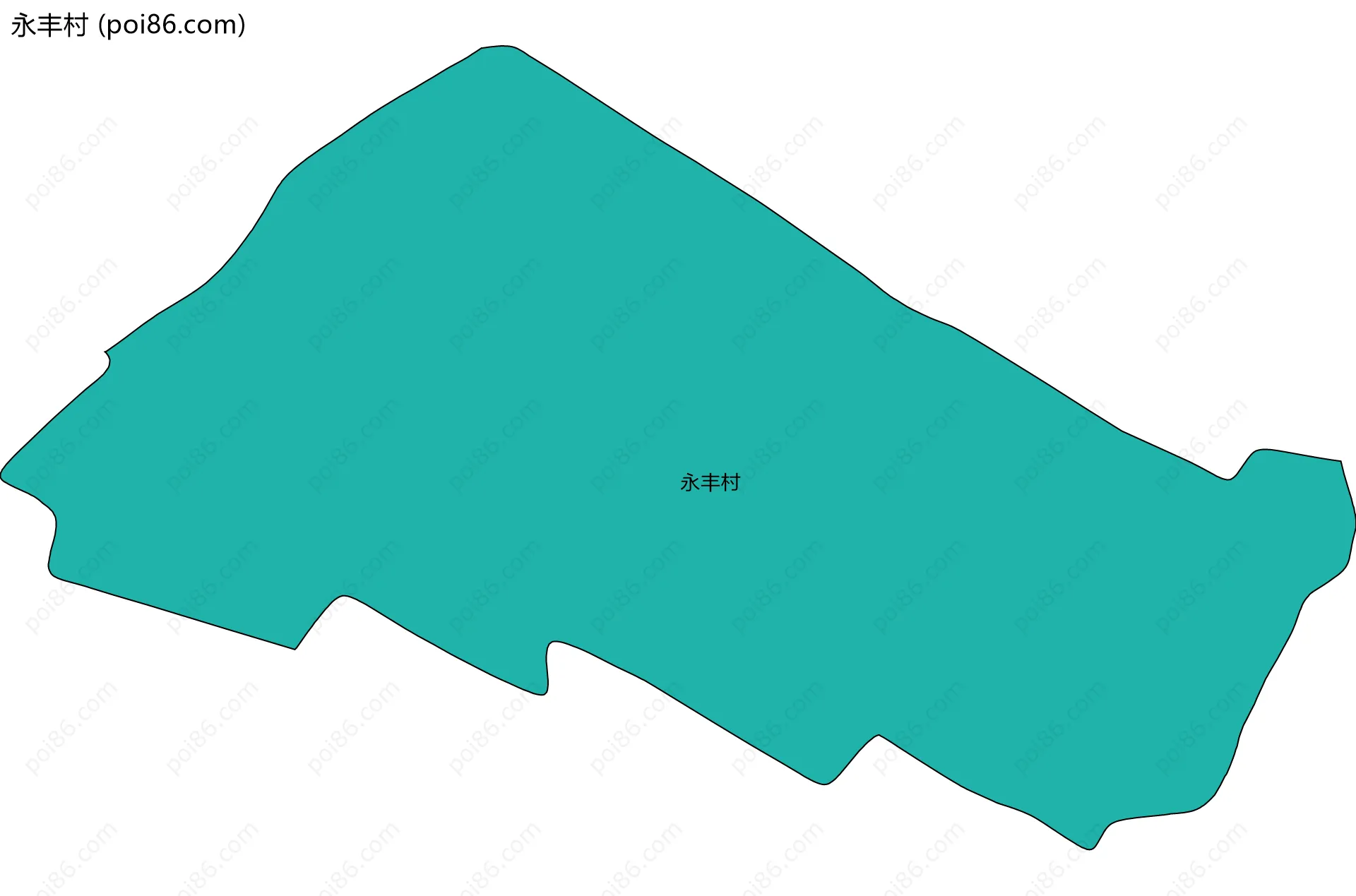 永丰村边界地图