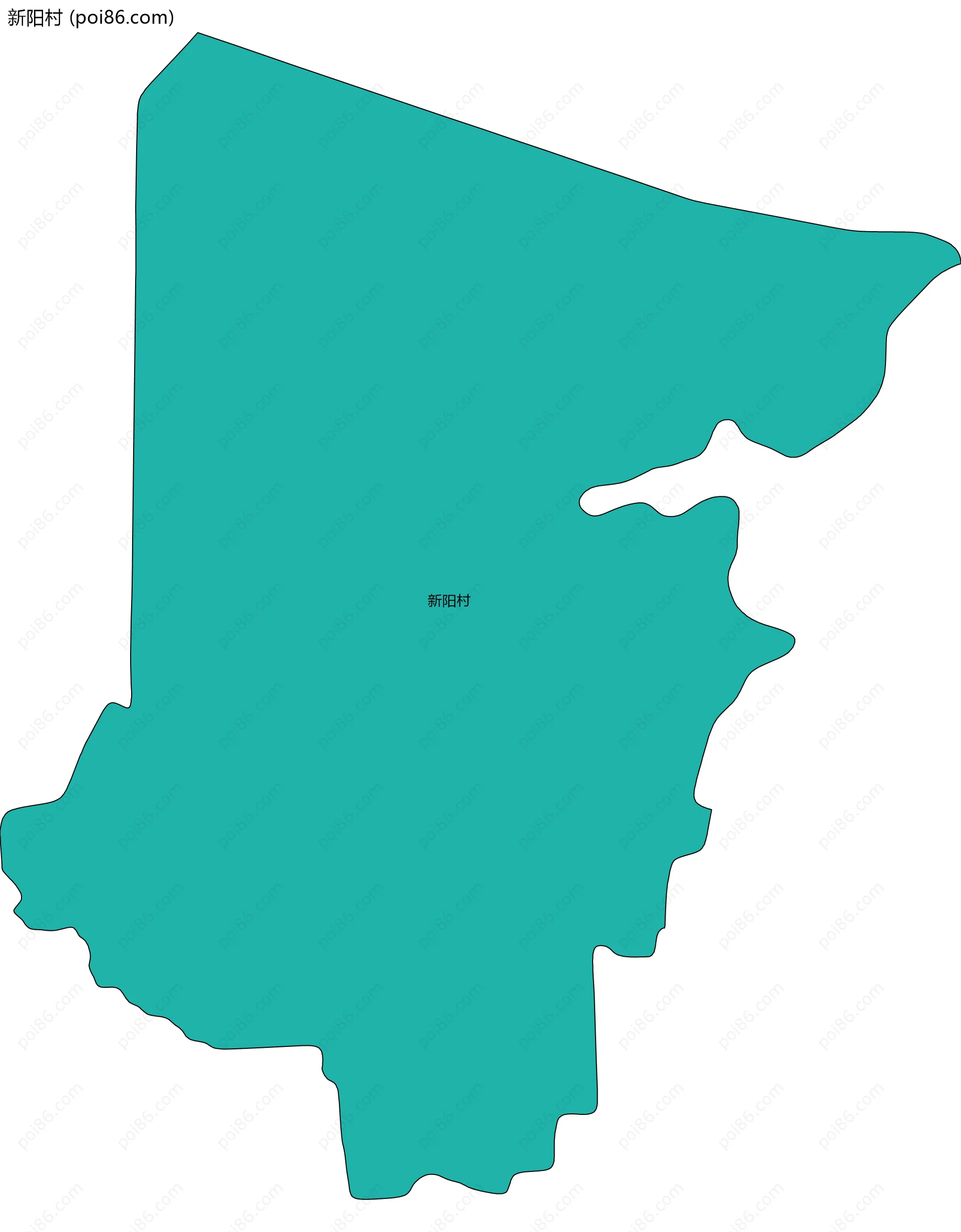 新阳村边界地图