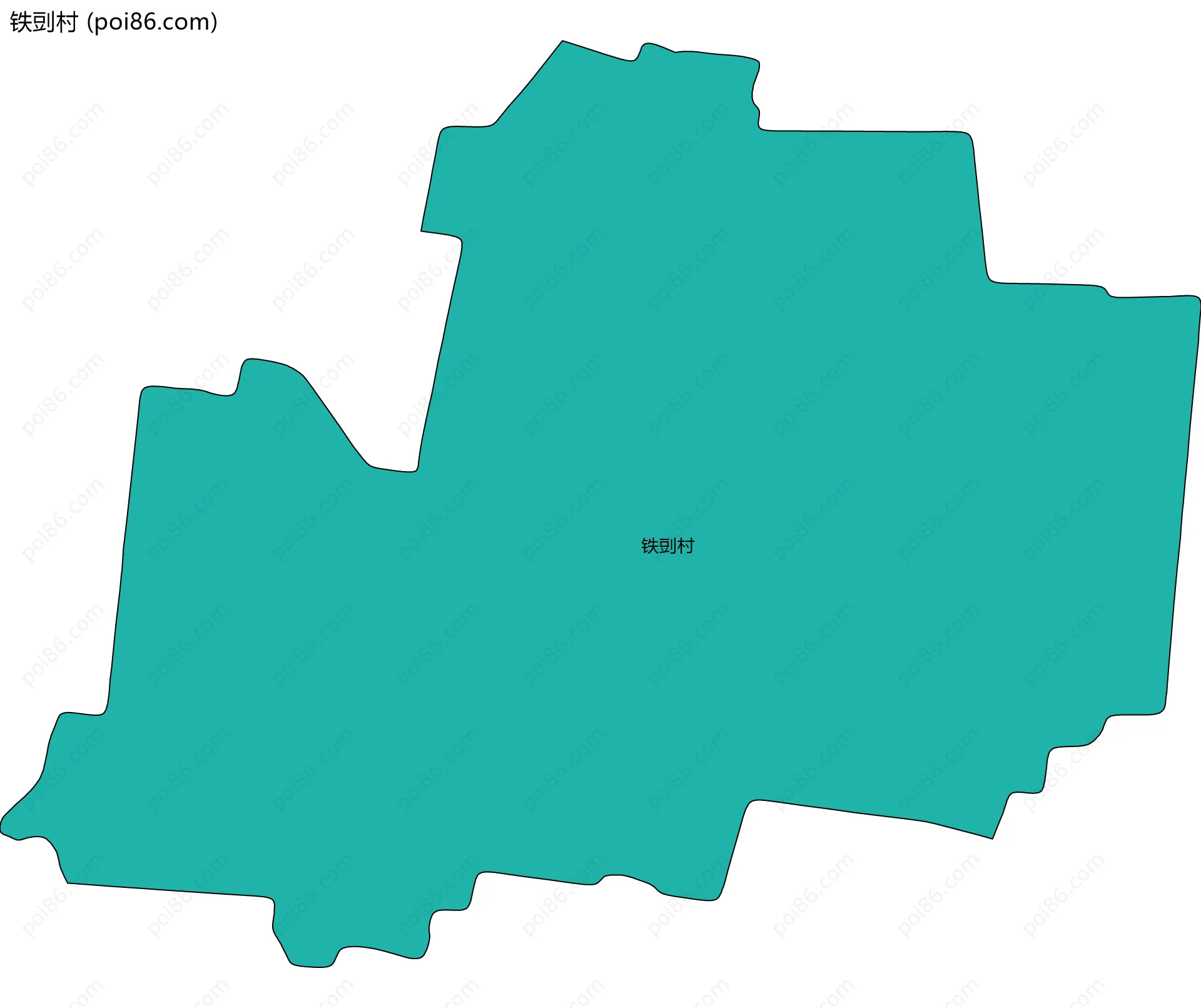 铁剅村边界地图