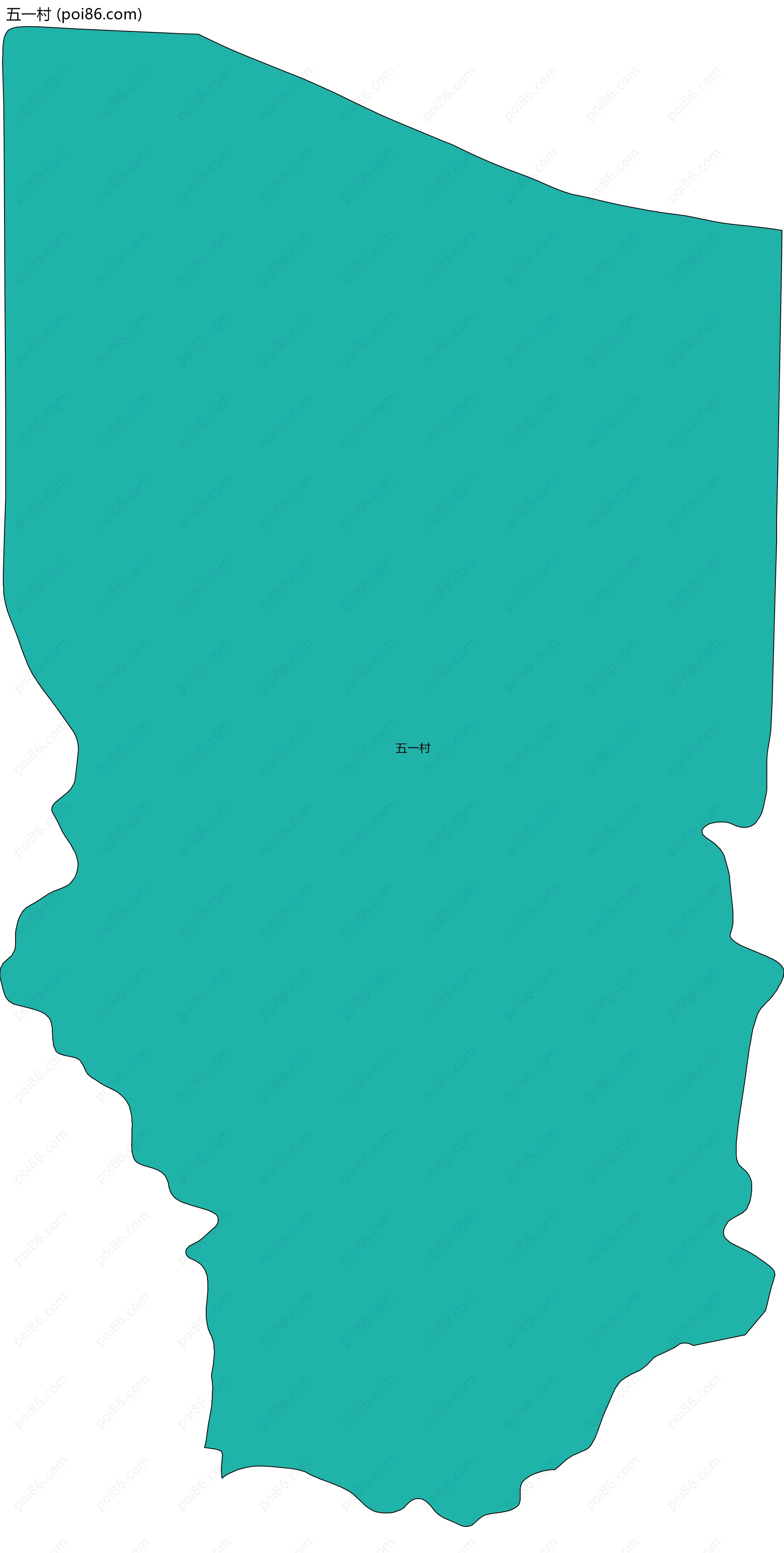 五一村边界地图