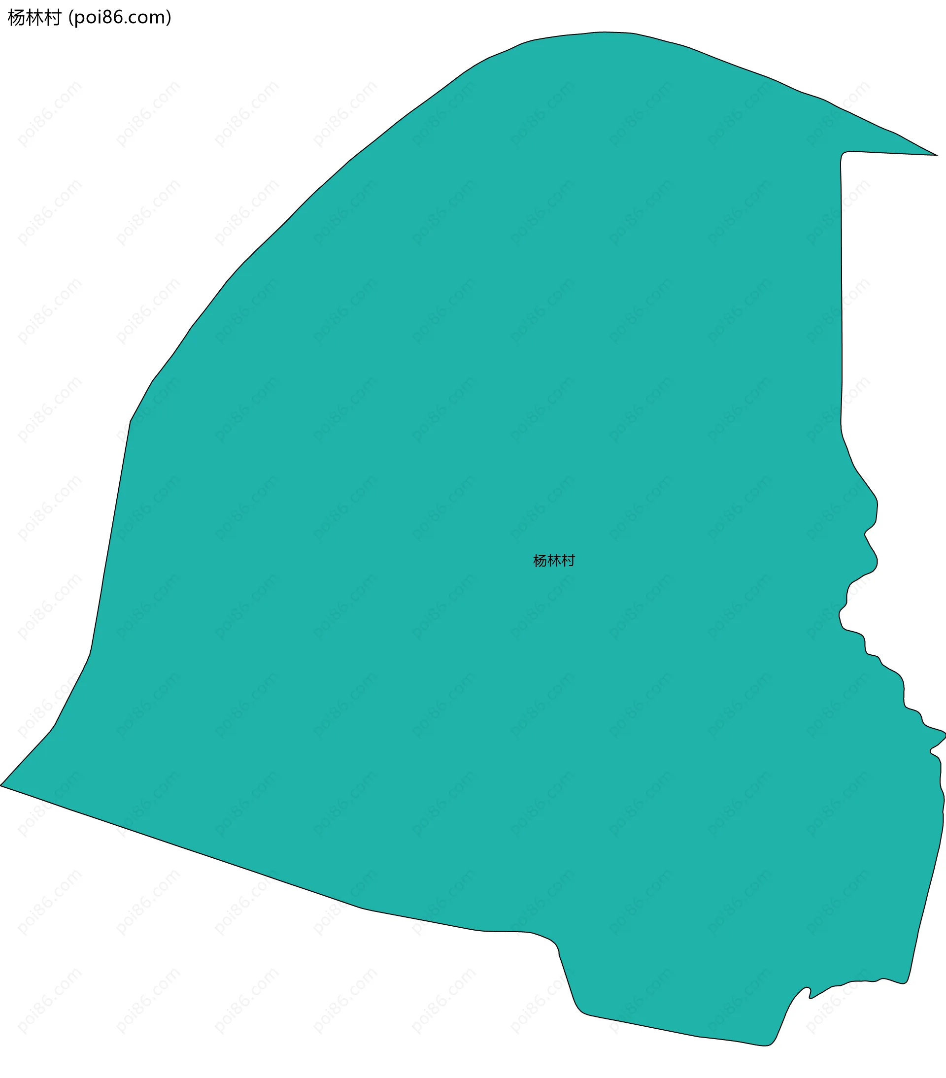 杨林村边界地图