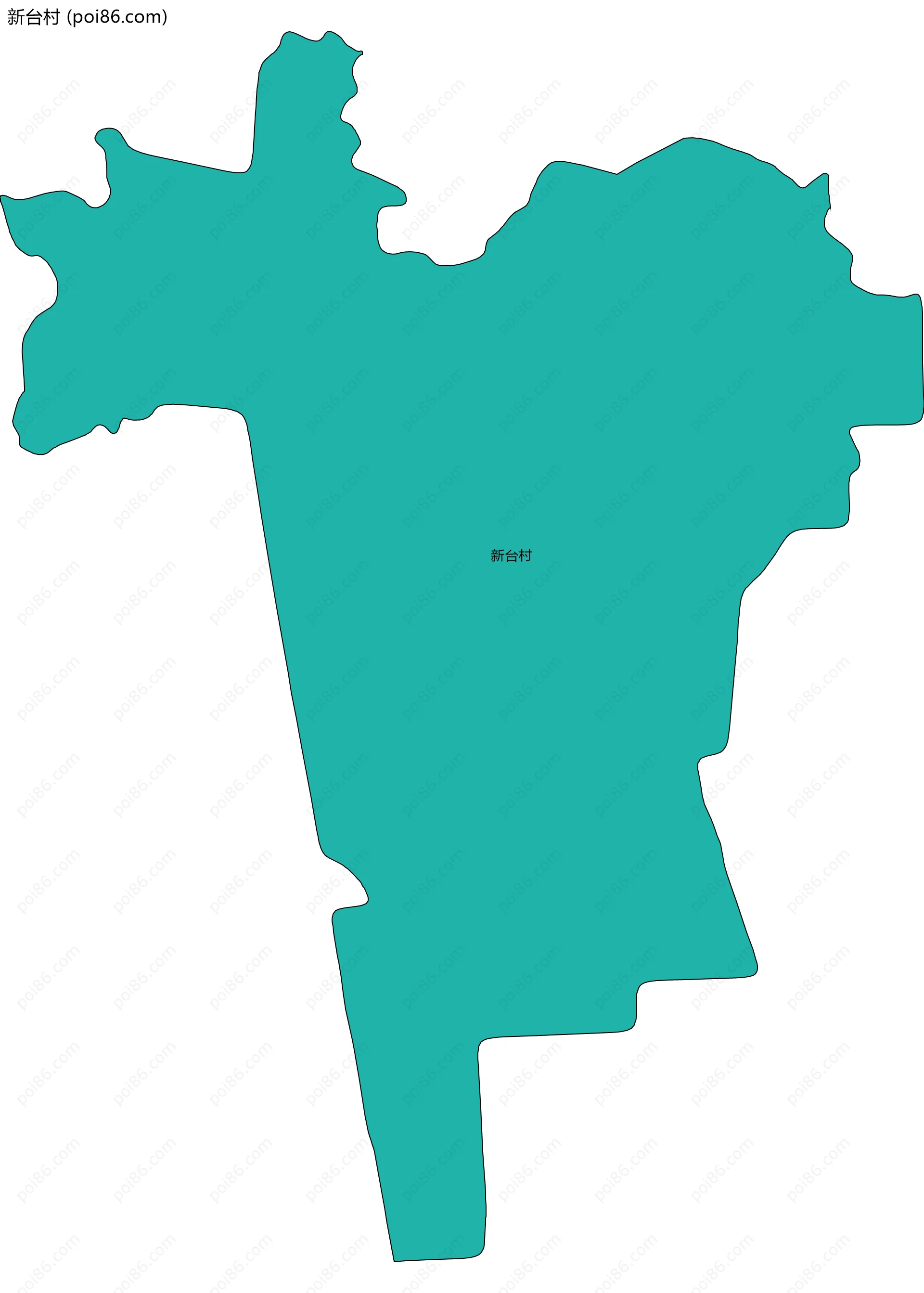 新台村边界地图