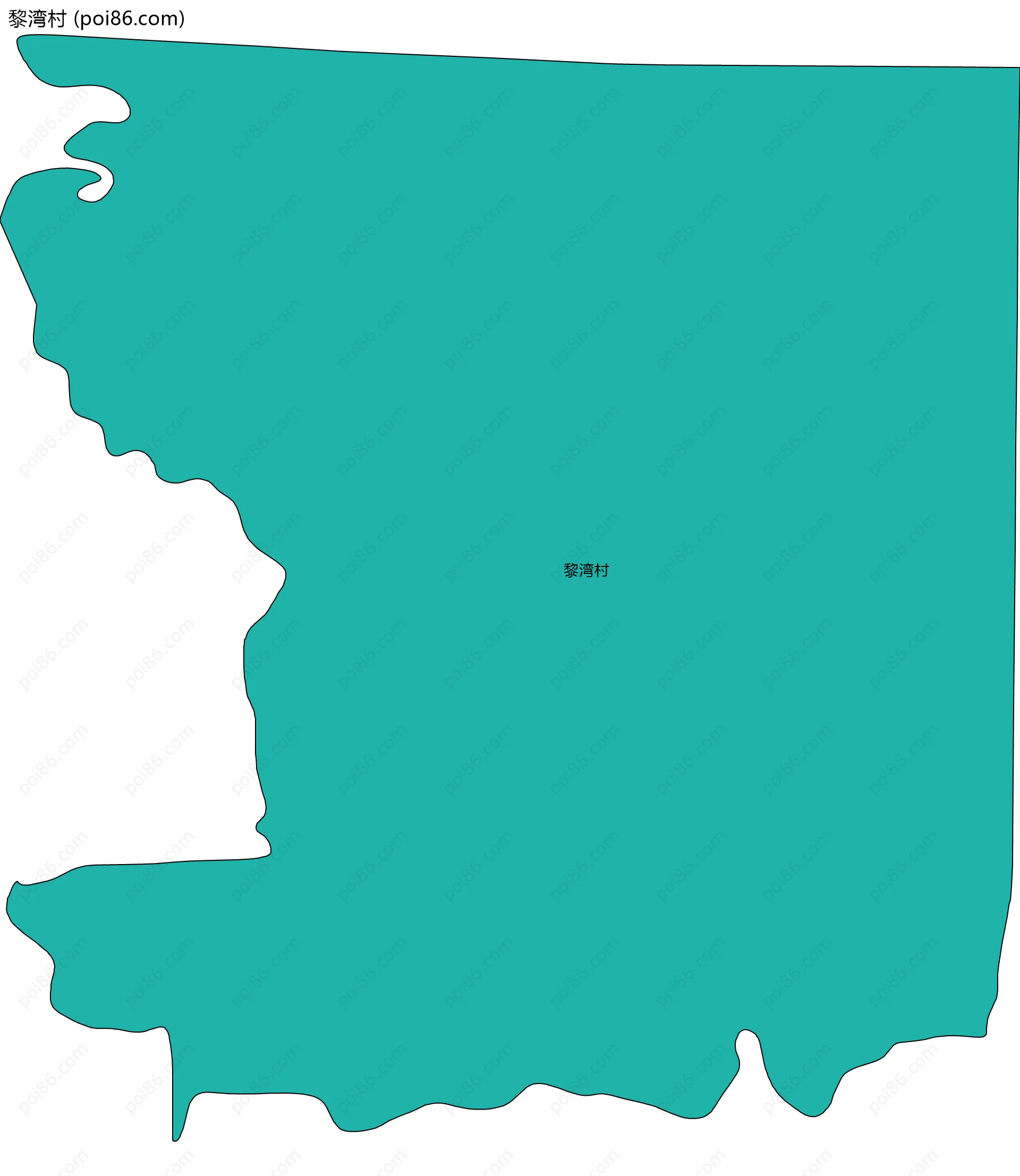 黎湾村边界地图