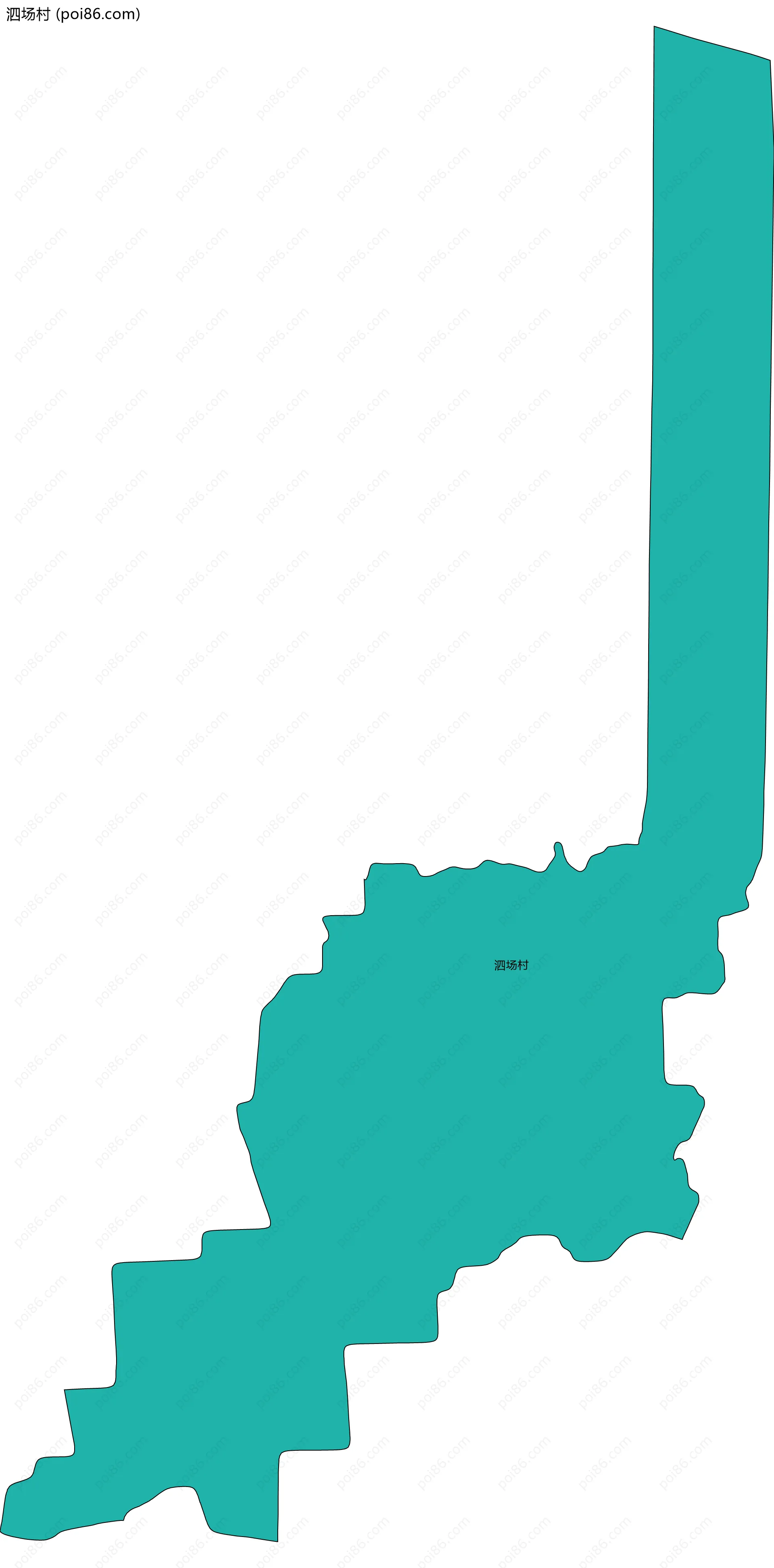 泗场村边界地图