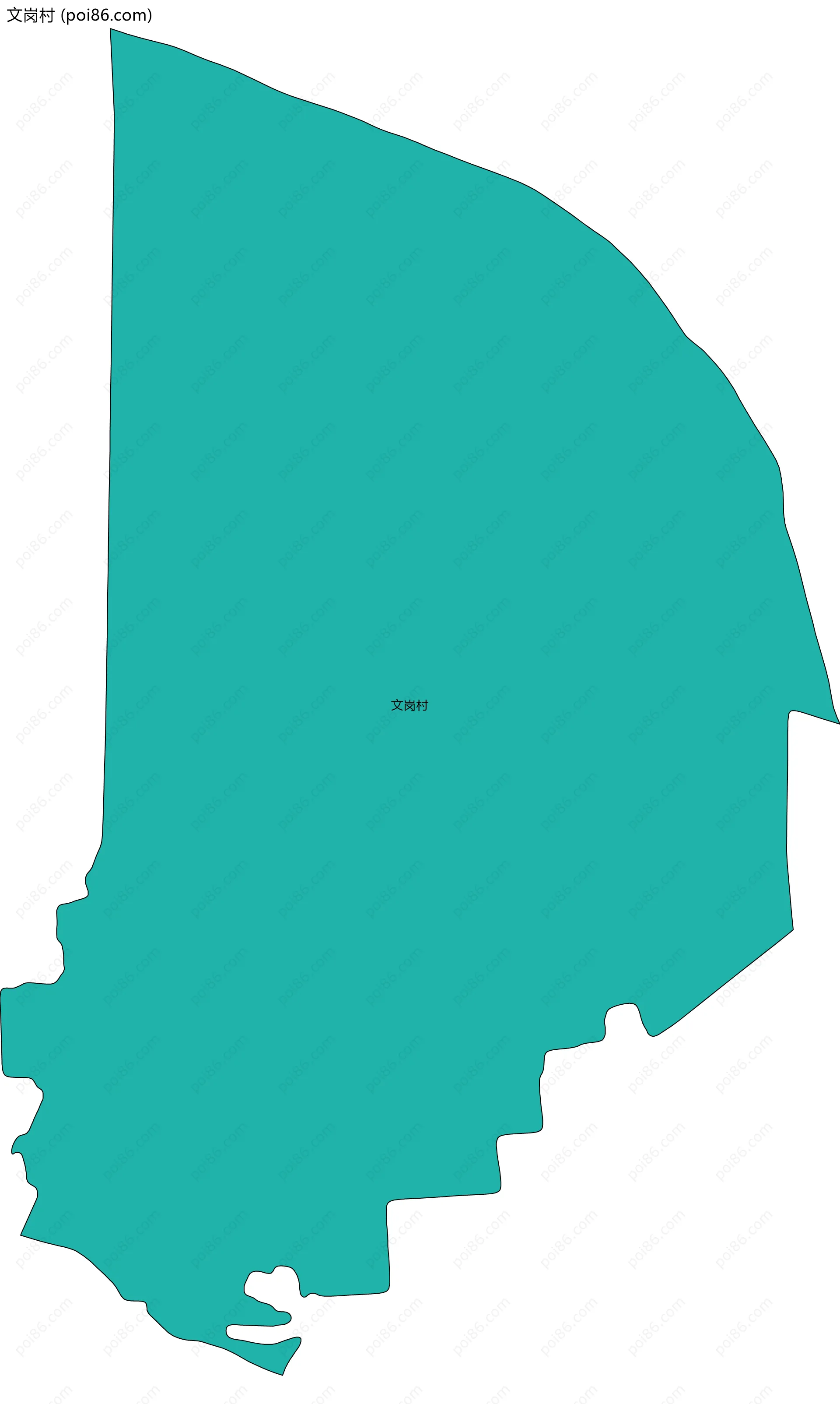 文岗村边界地图