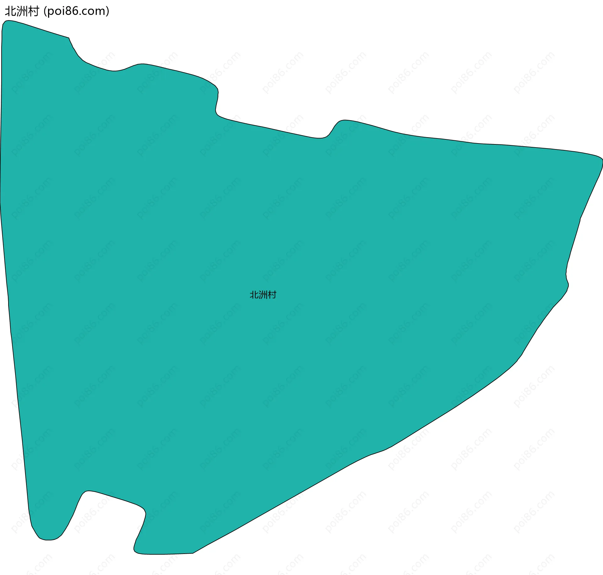 北洲村边界地图