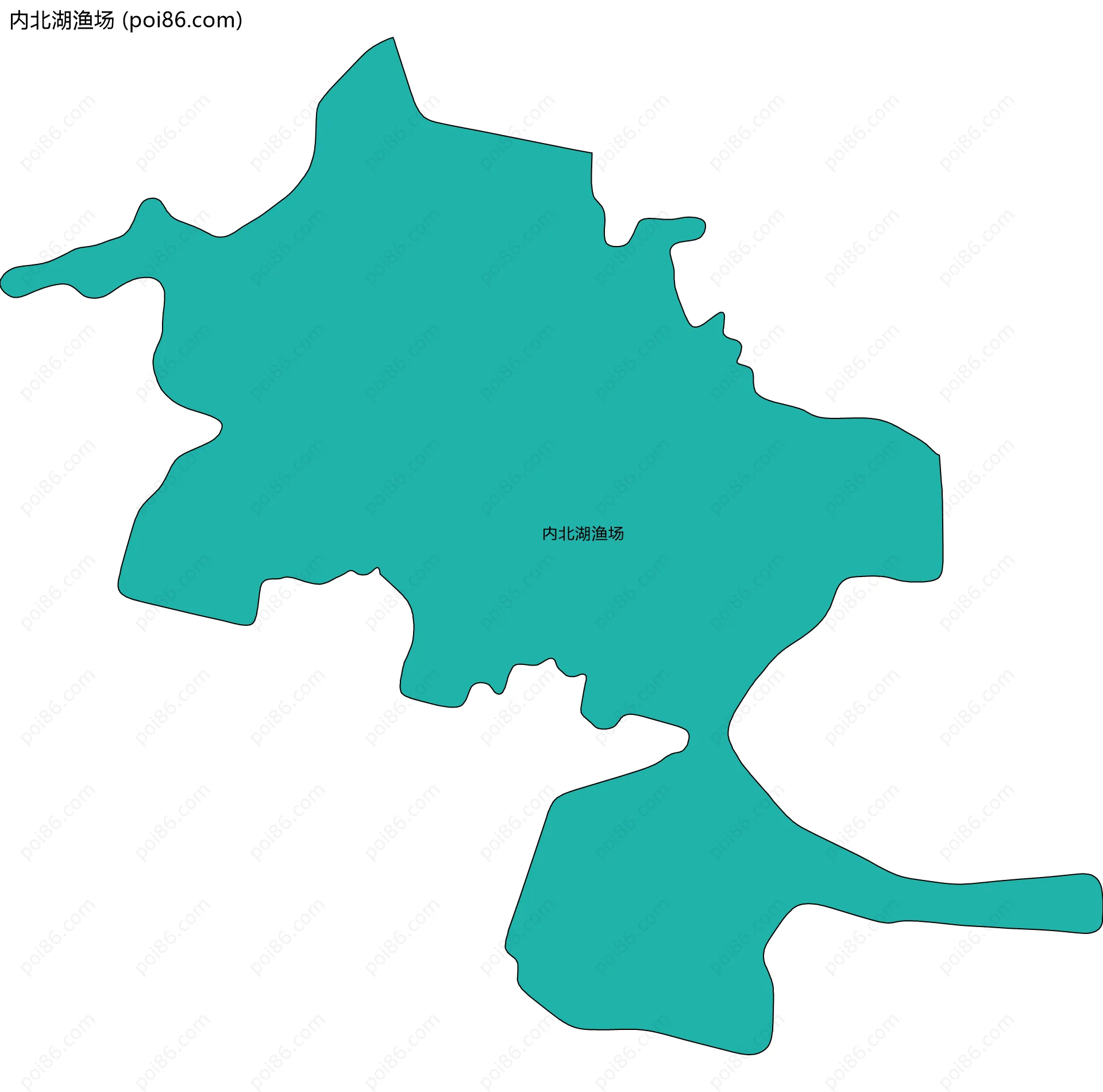 内北湖渔场边界地图