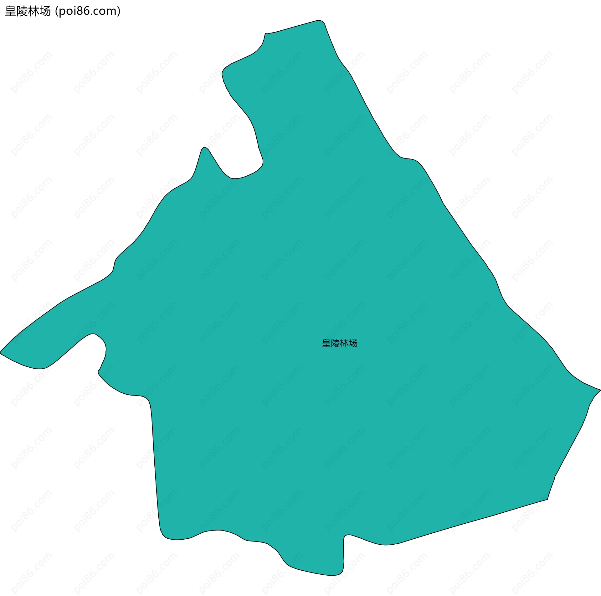 皇陵林场边界地图