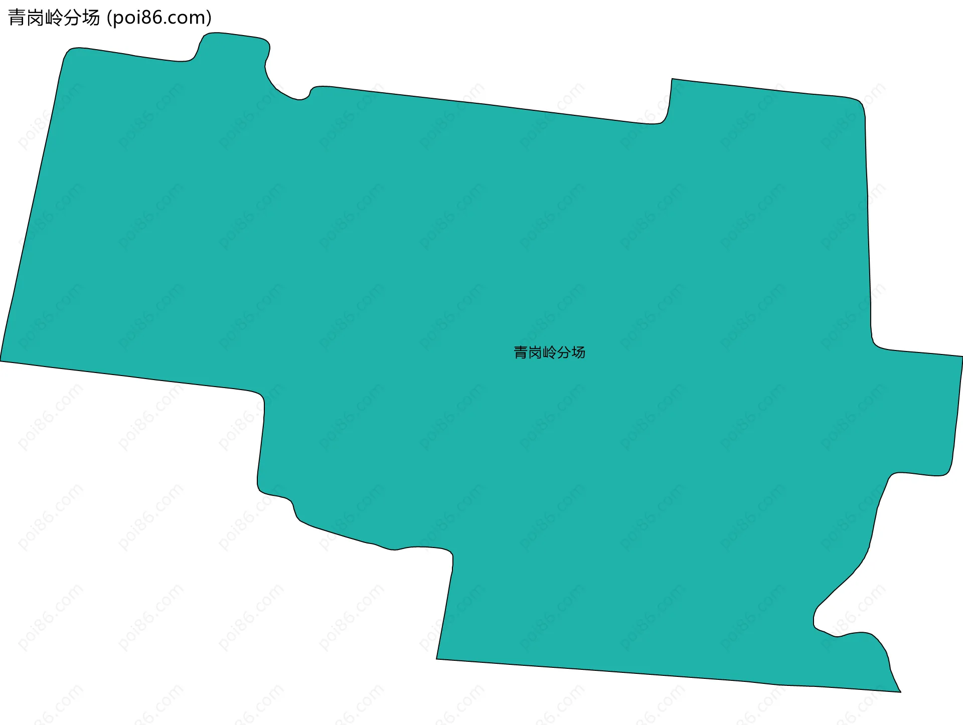 青岗岭分场边界地图