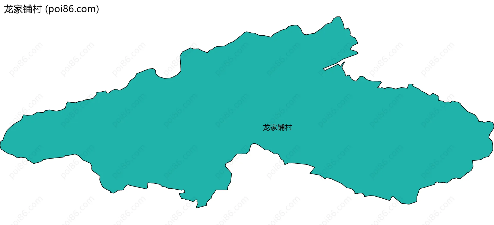 龙家铺村边界地图