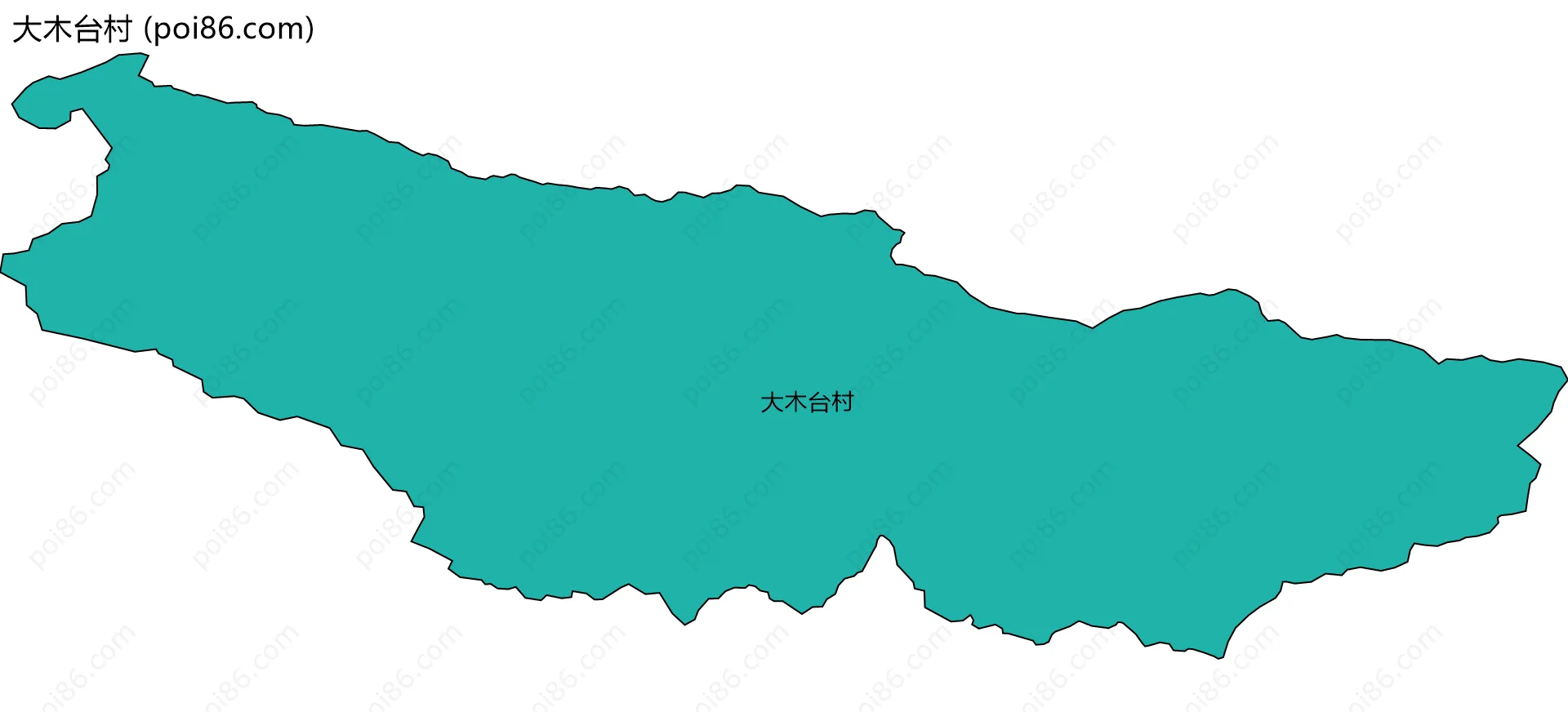 大木台村边界地图