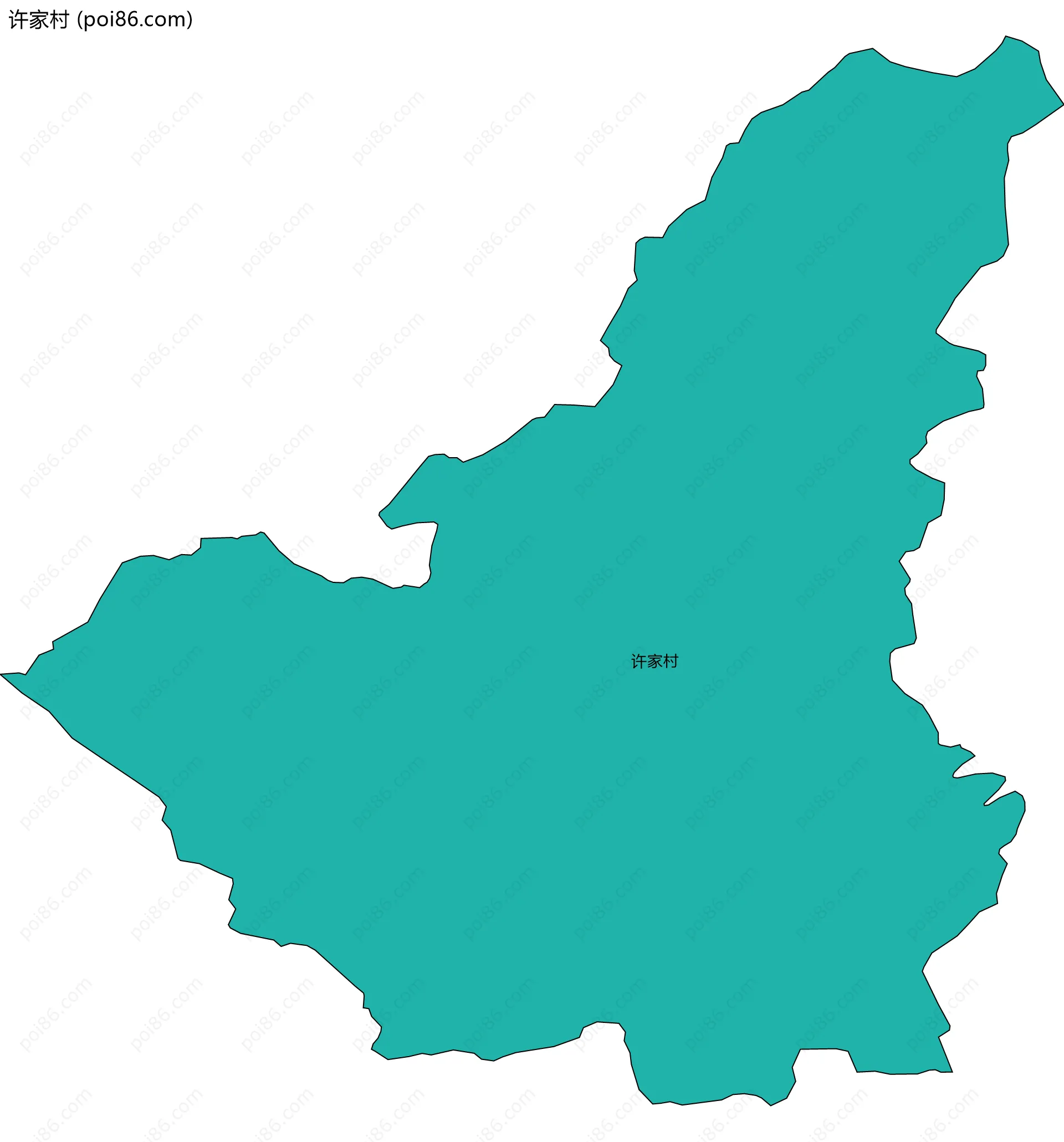 许家村边界地图