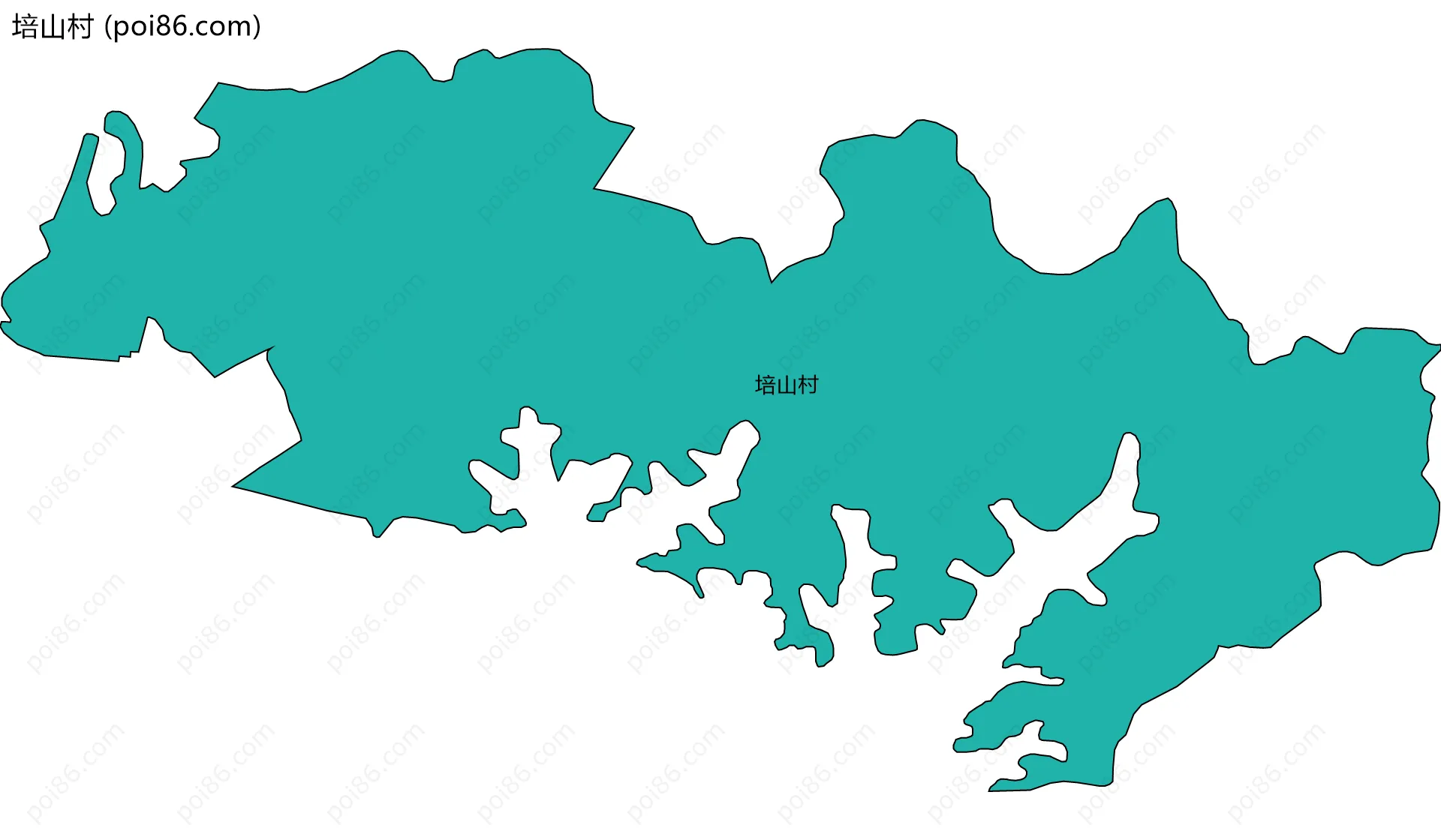 培山村边界地图