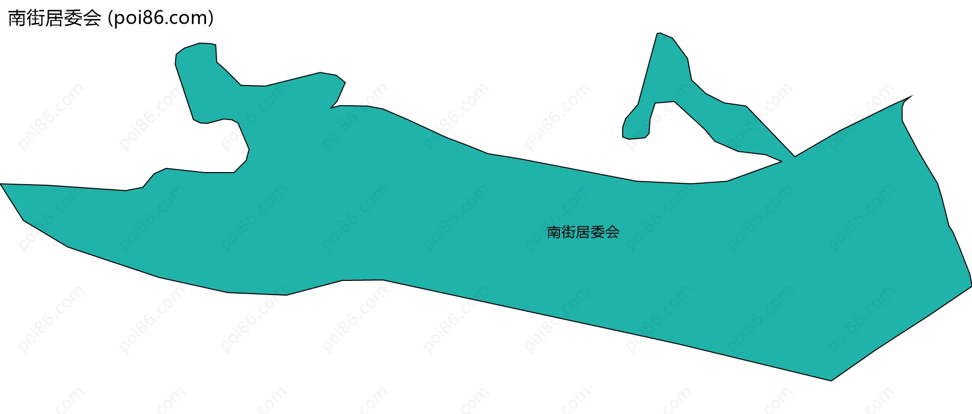 南街居委会边界地图