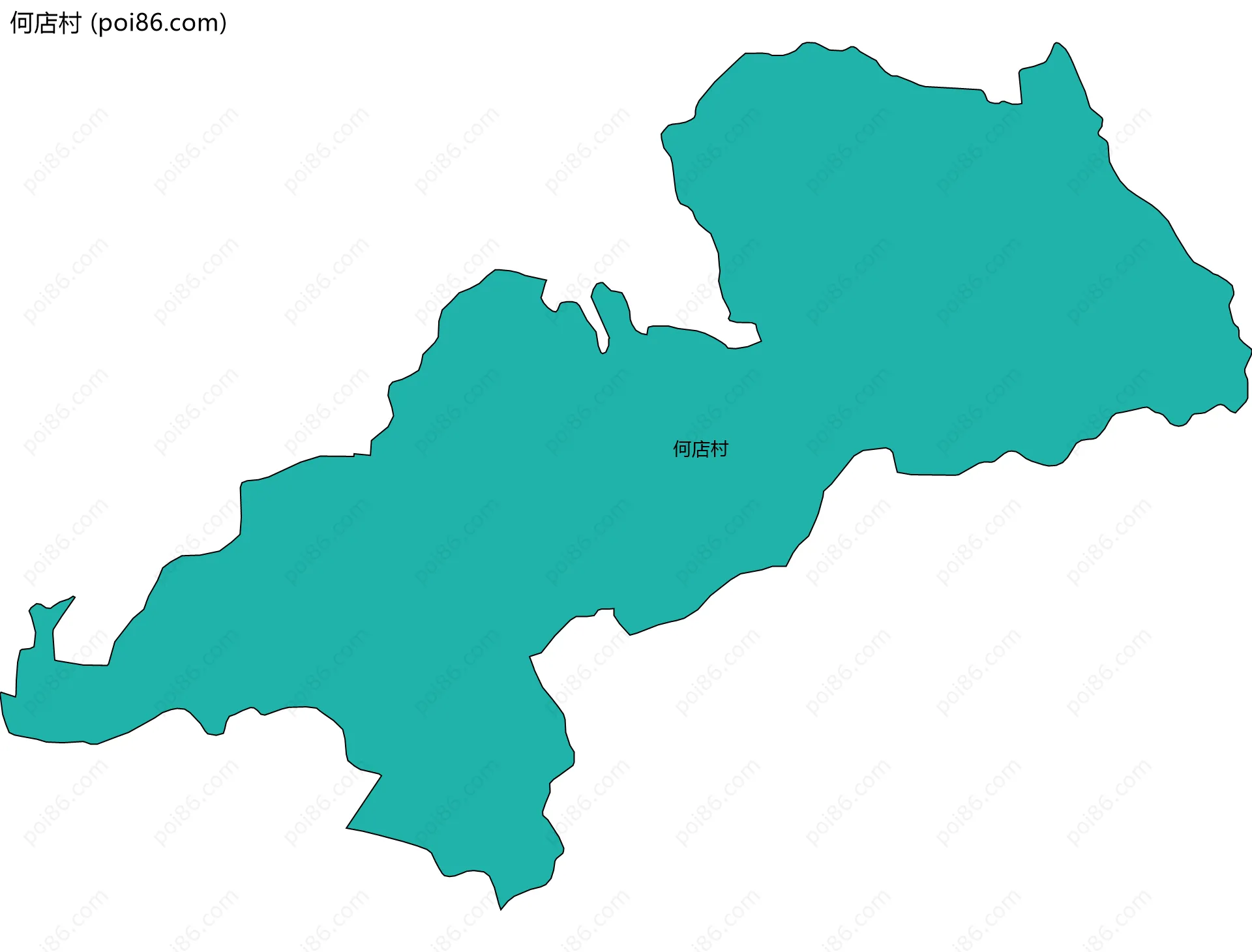 何店村边界地图
