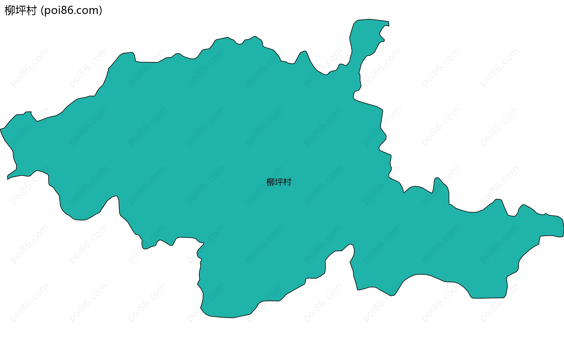 柳坪村边界地图