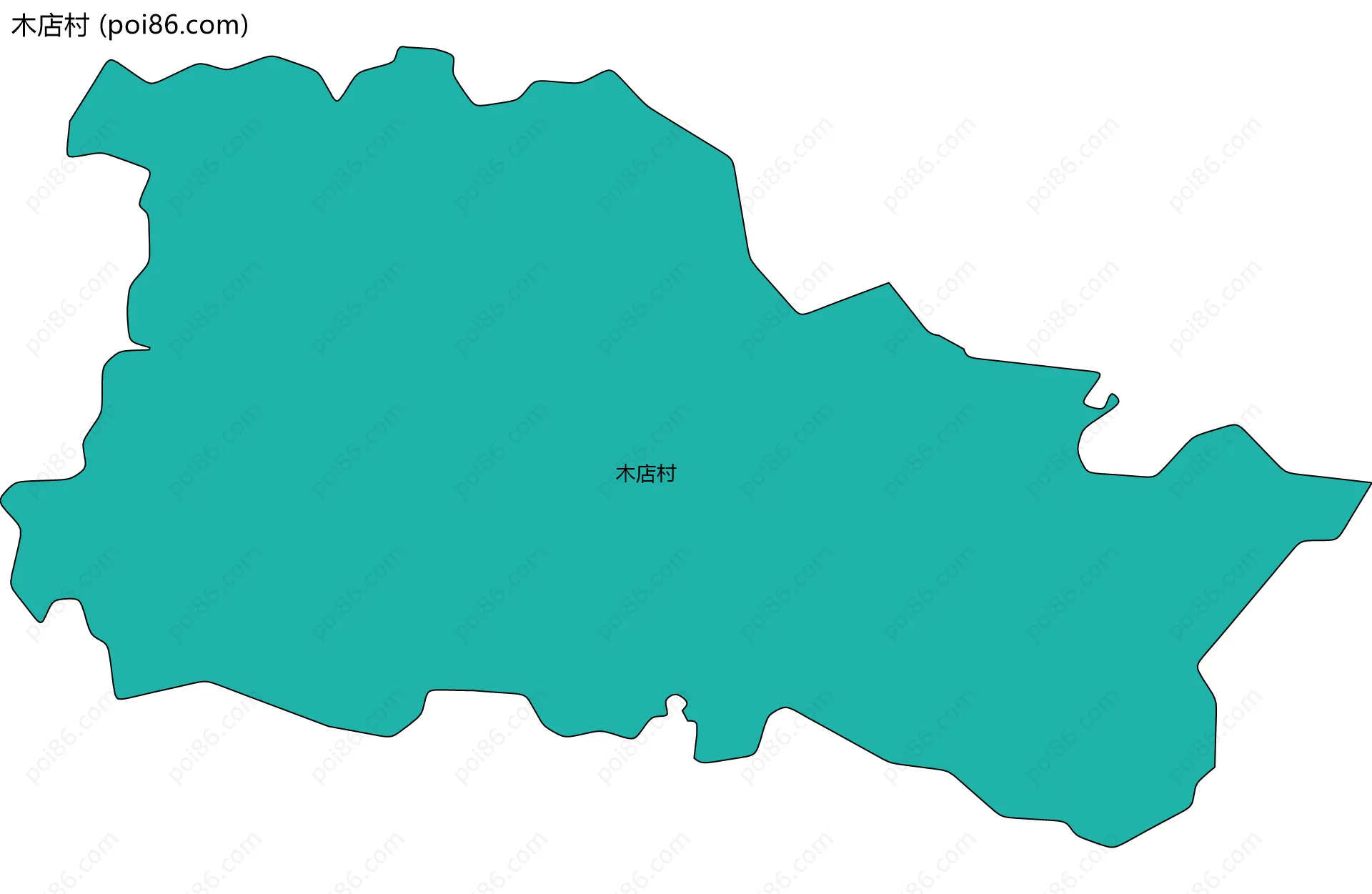 木店村边界地图