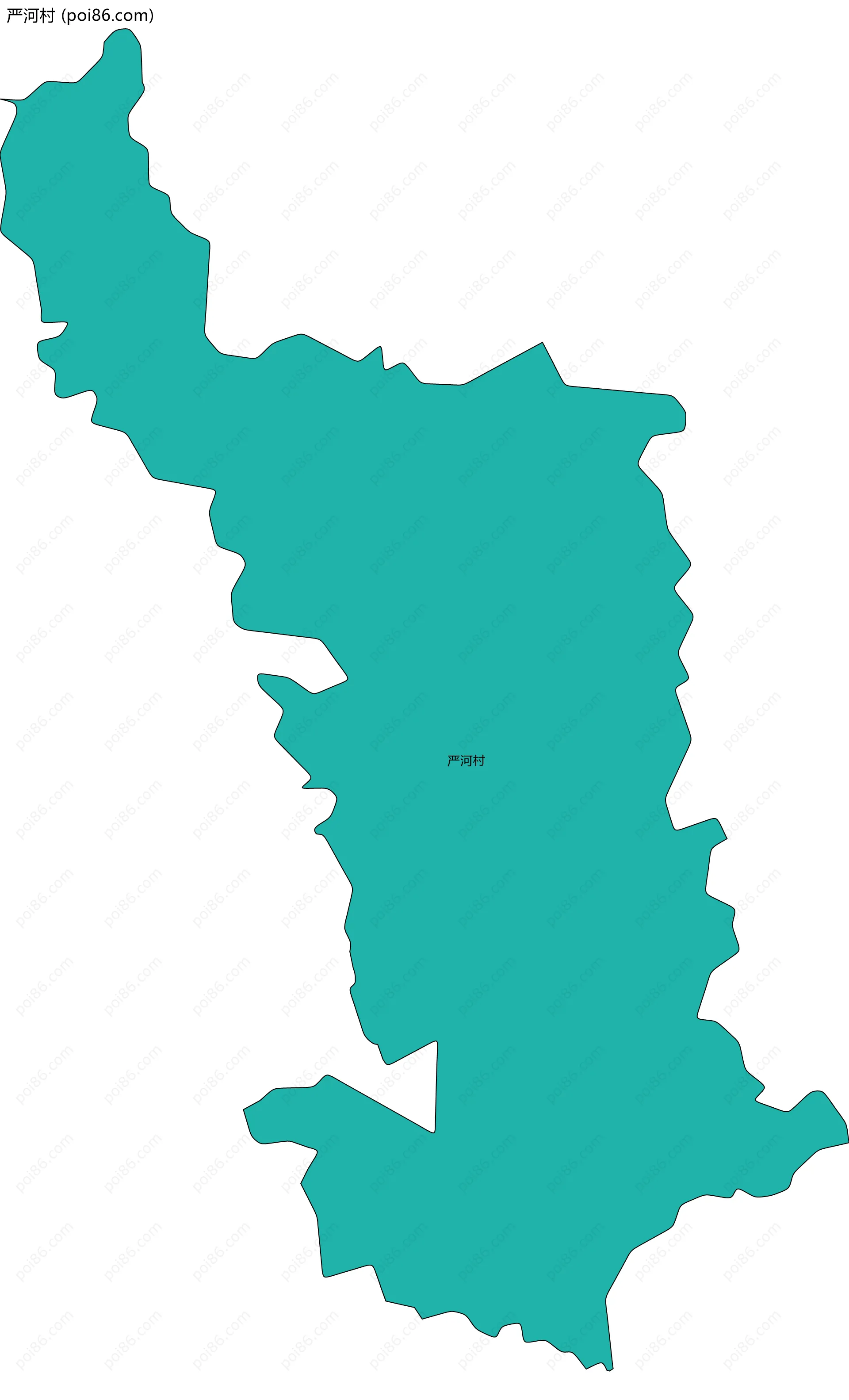 严河村边界地图