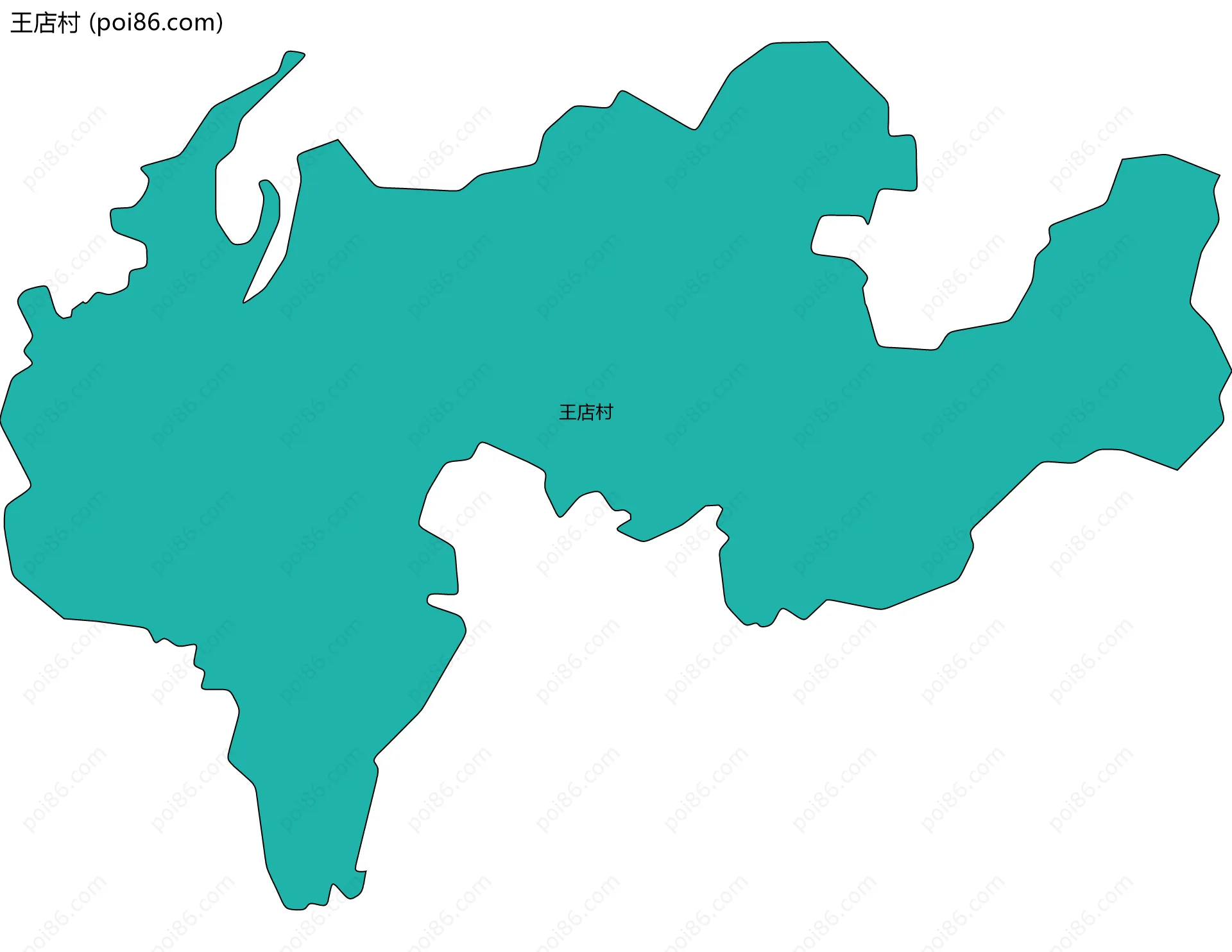 王店村边界地图