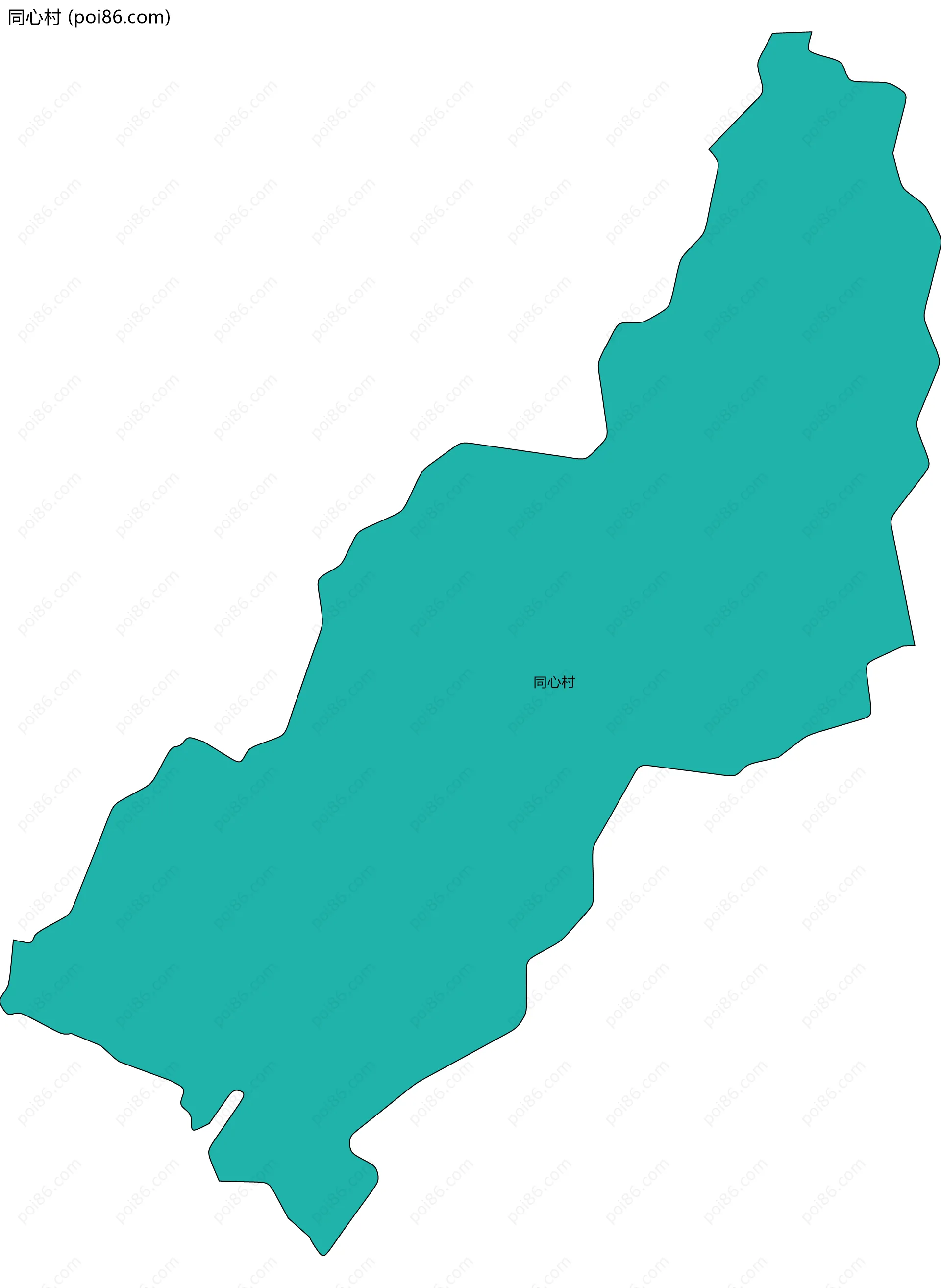 同心村边界地图