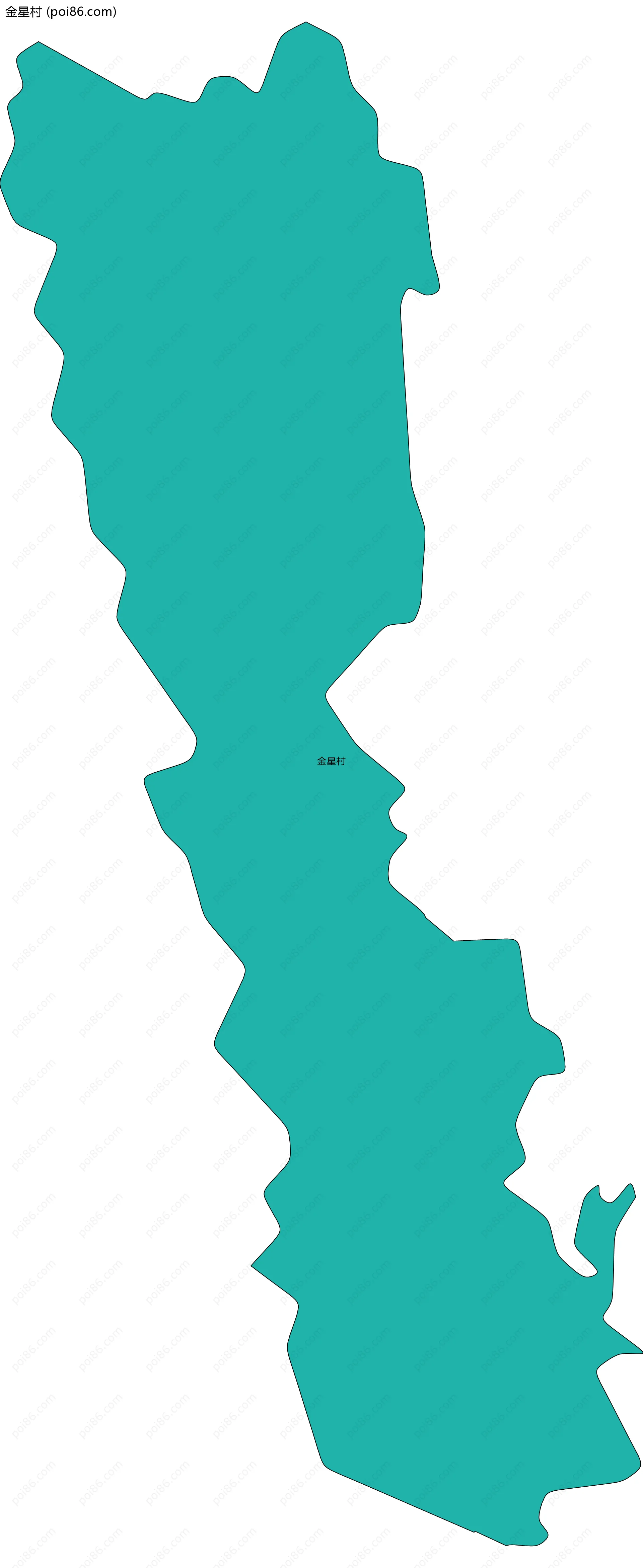 金星村边界地图