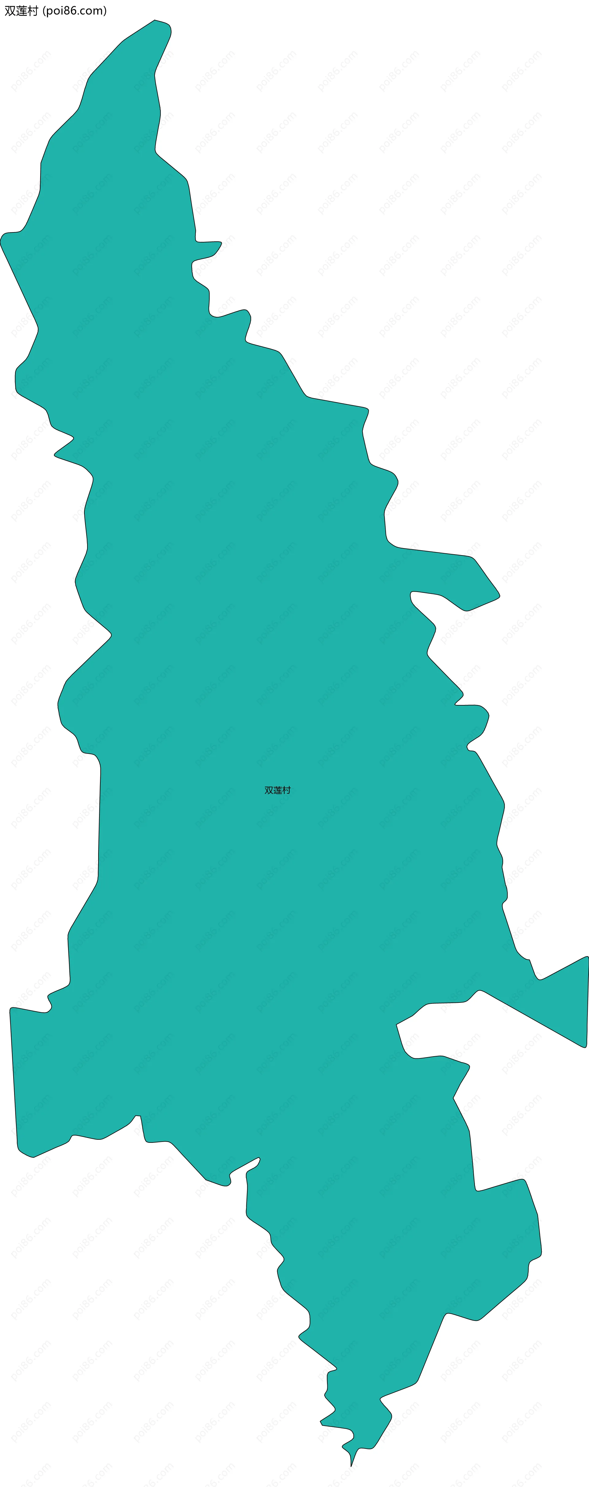 双莲村边界地图