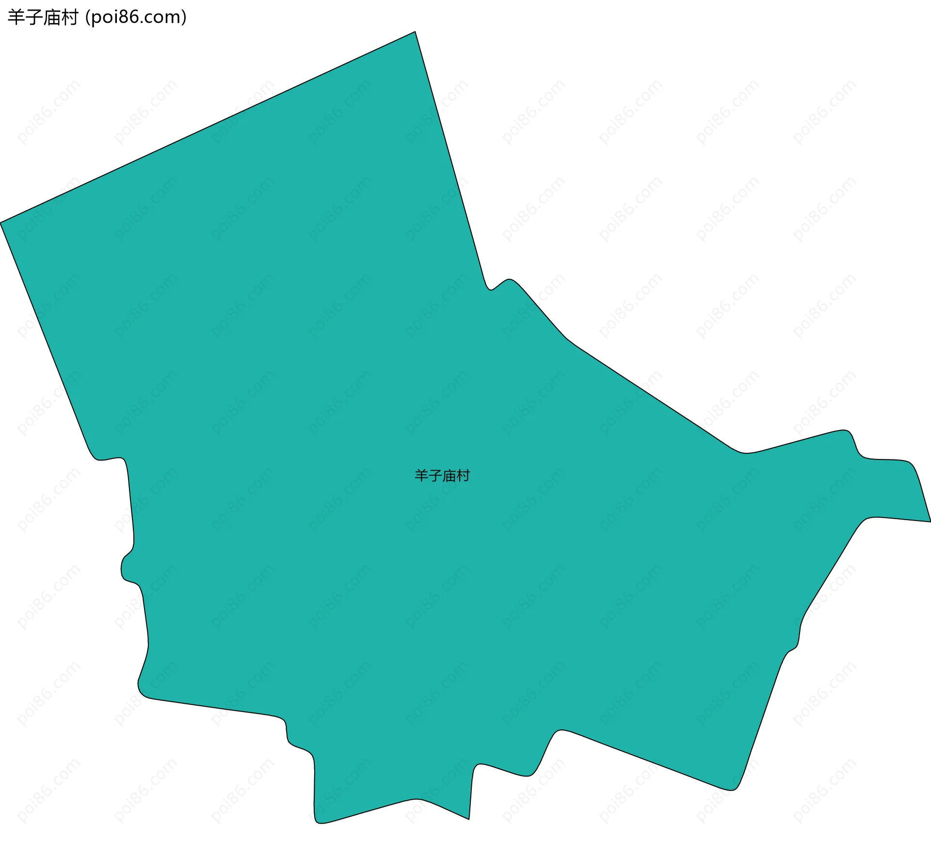 羊子庙村边界地图