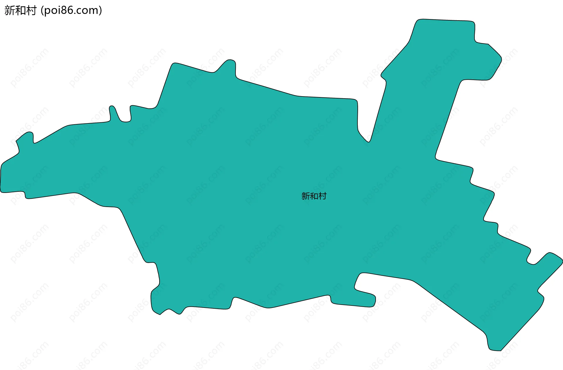 新和村边界地图