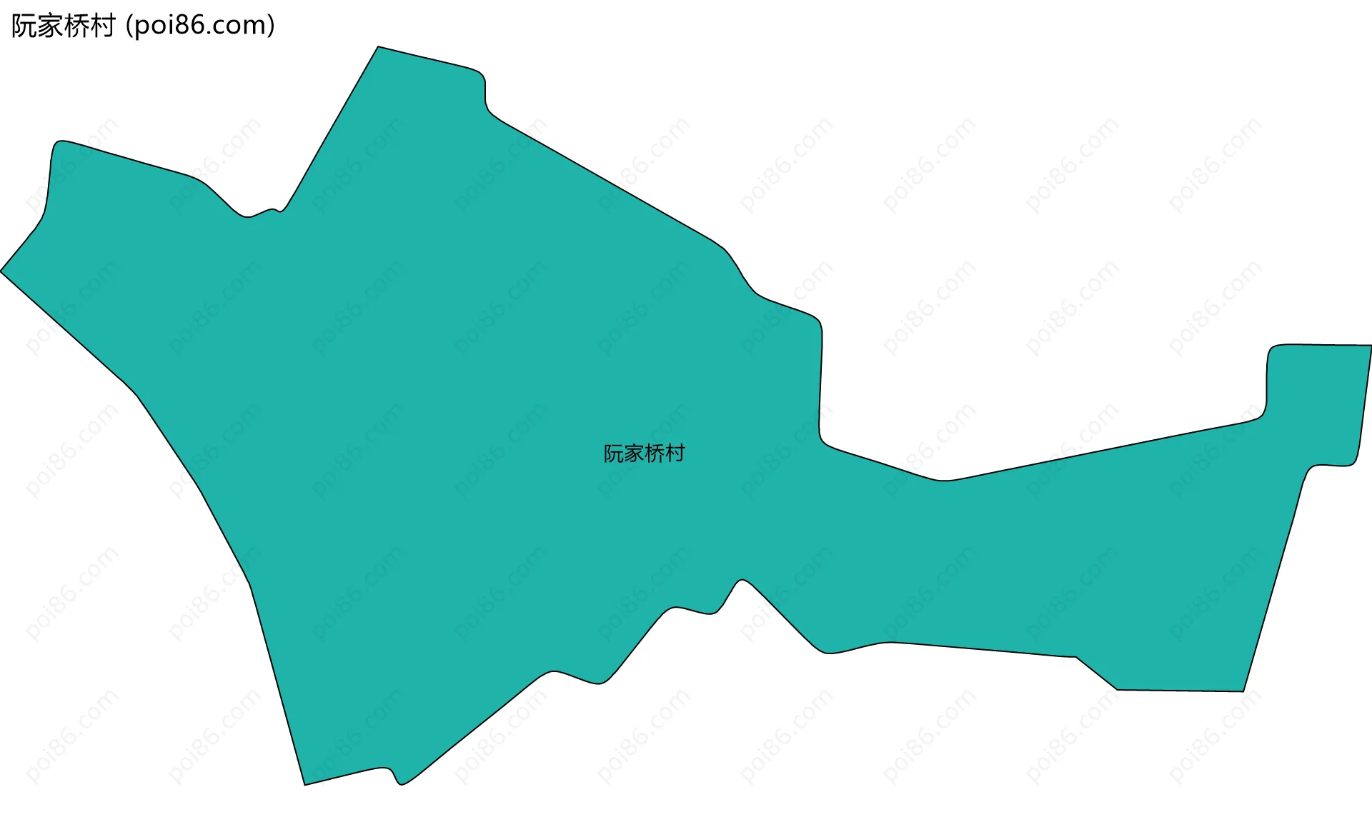 阮家桥村边界地图