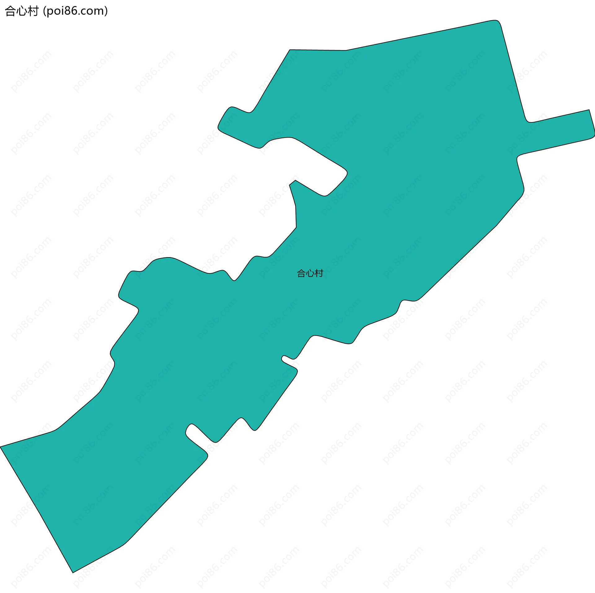 合心村边界地图