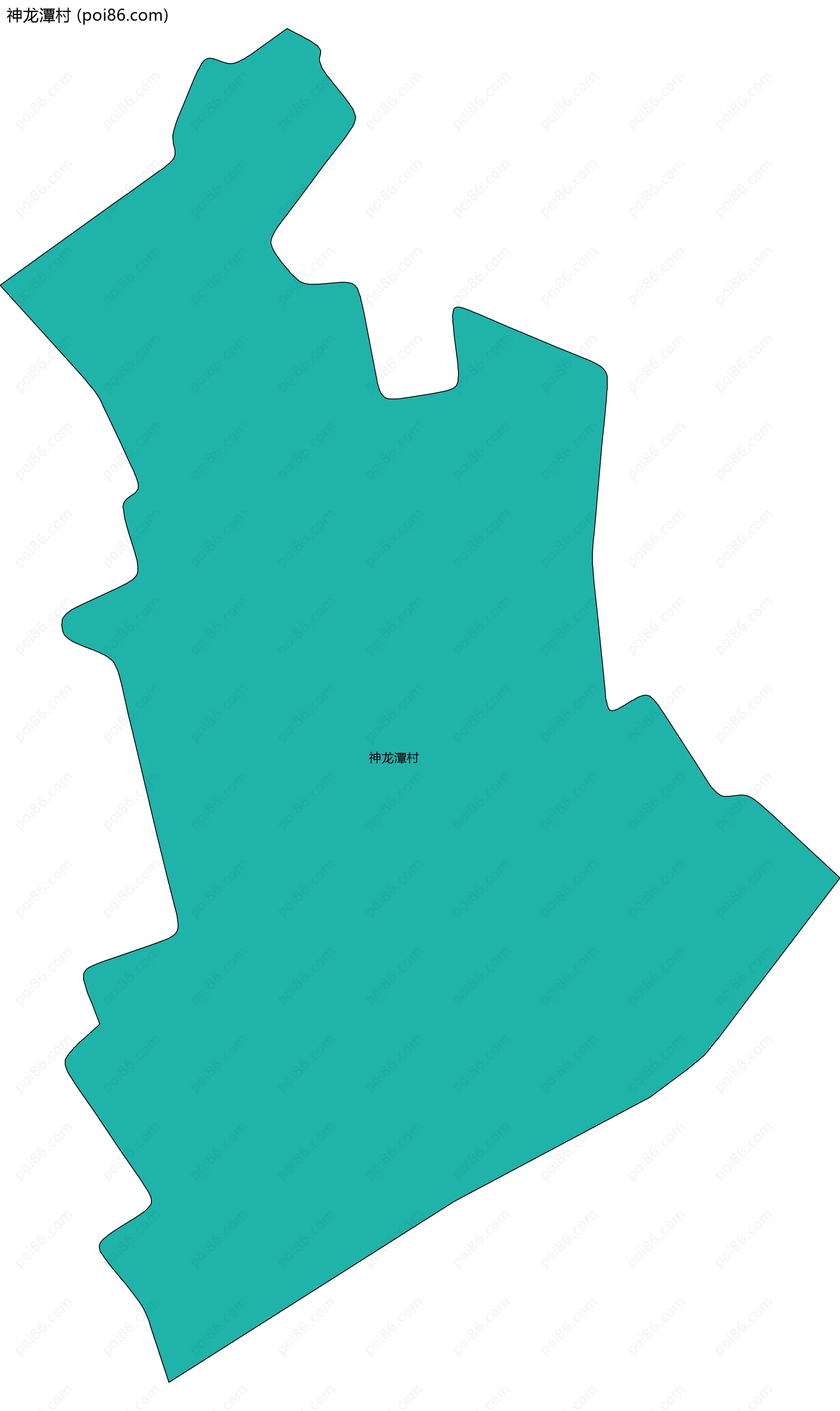 神龙潭村边界地图