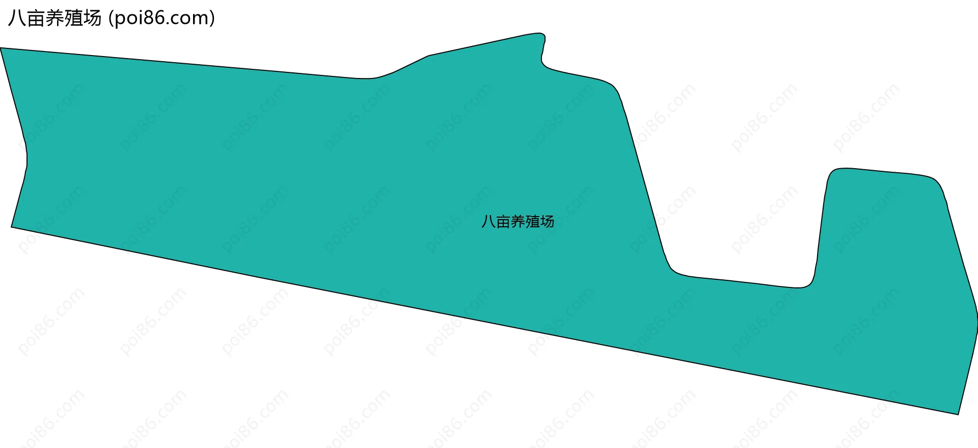 八亩养殖场边界地图