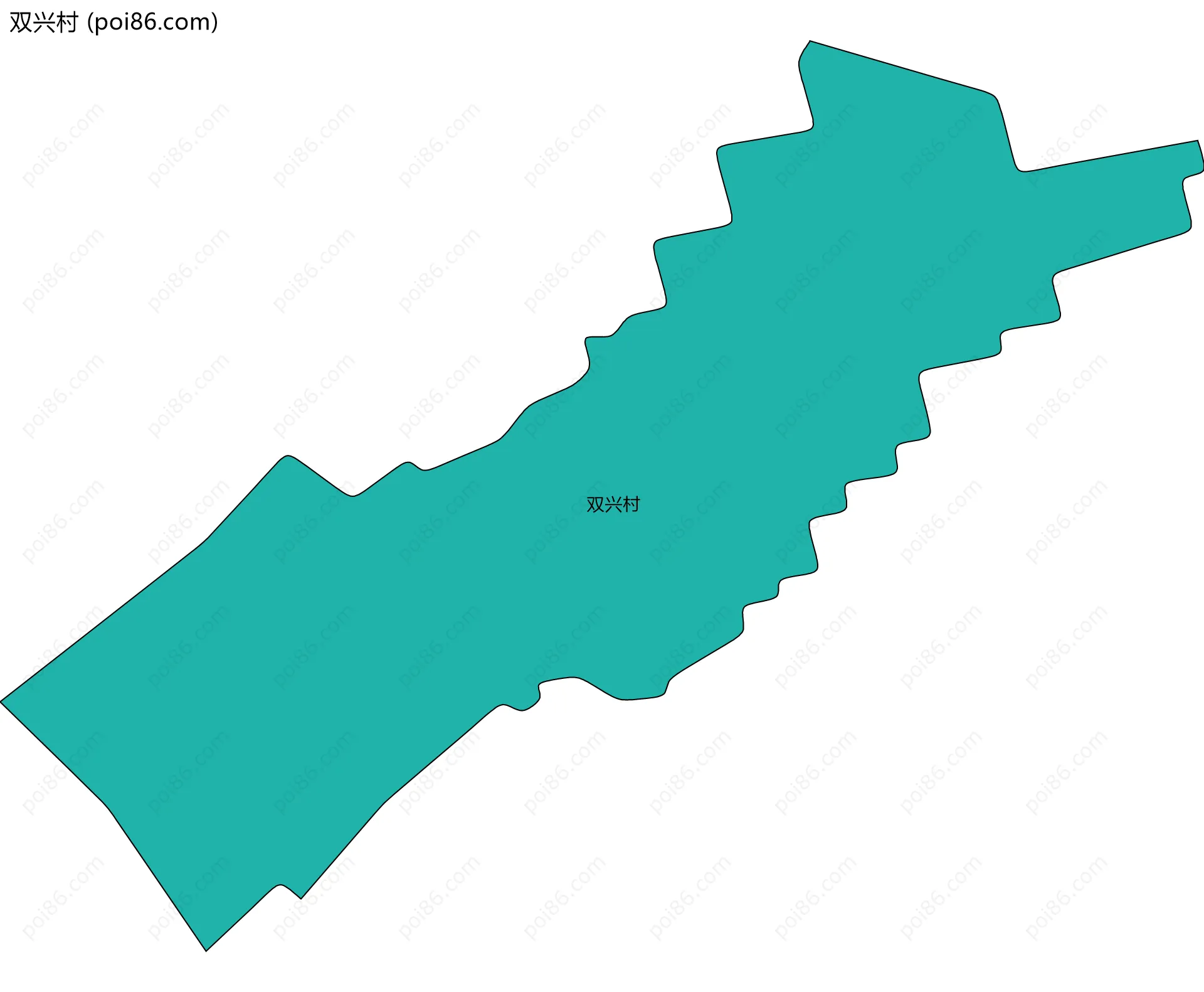 双兴村边界地图