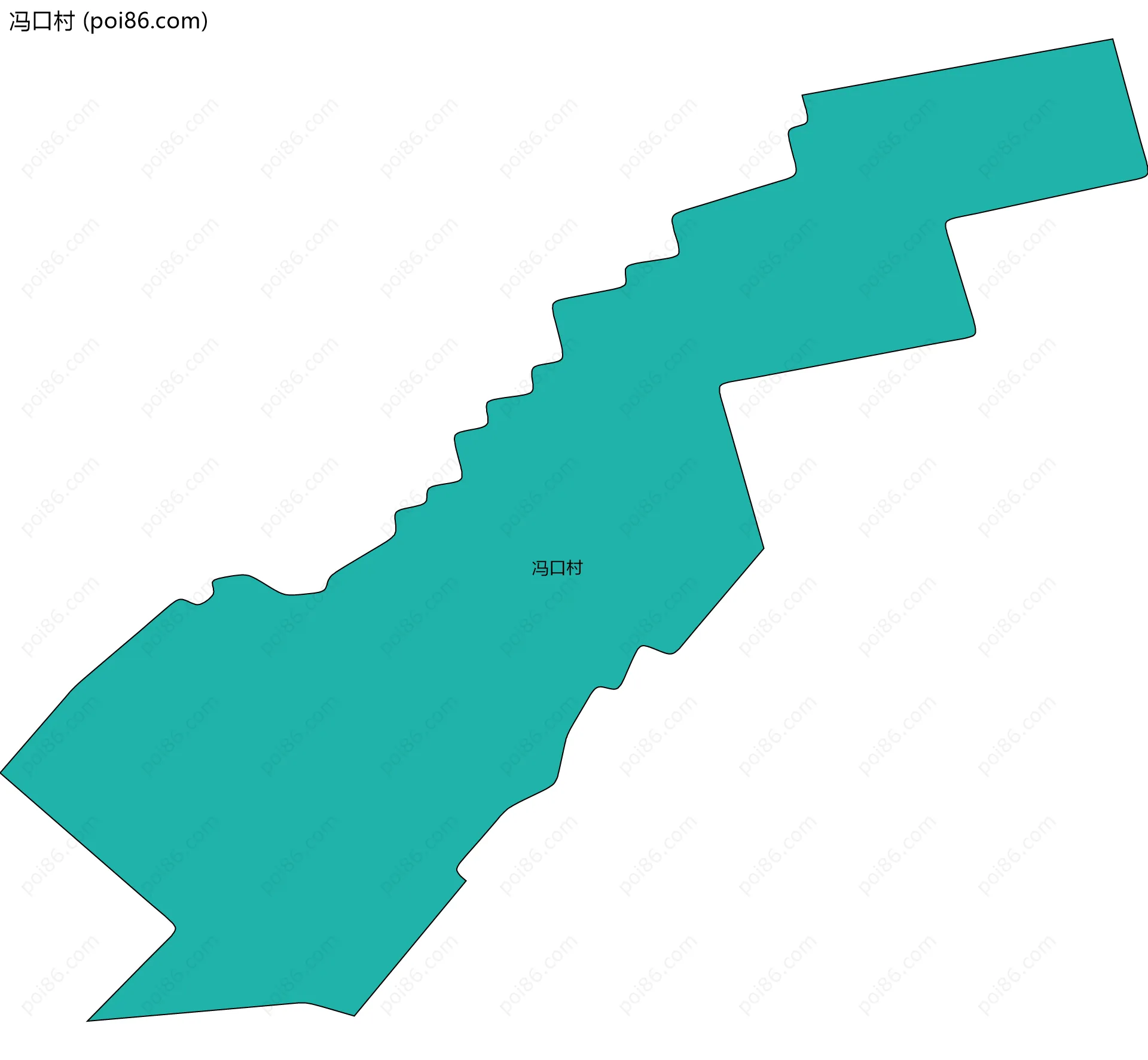 冯口村边界地图