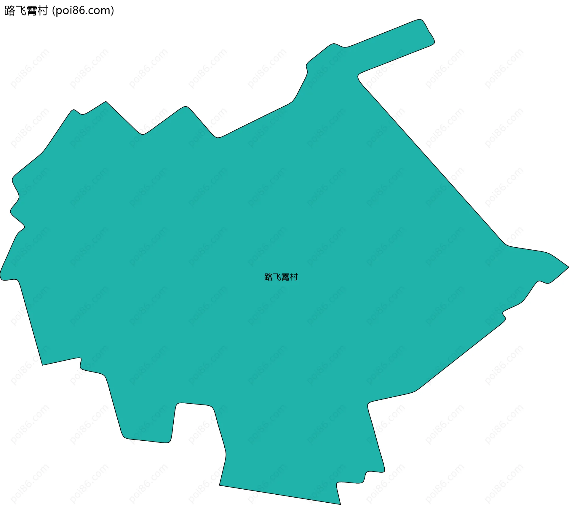 路飞霄村边界地图