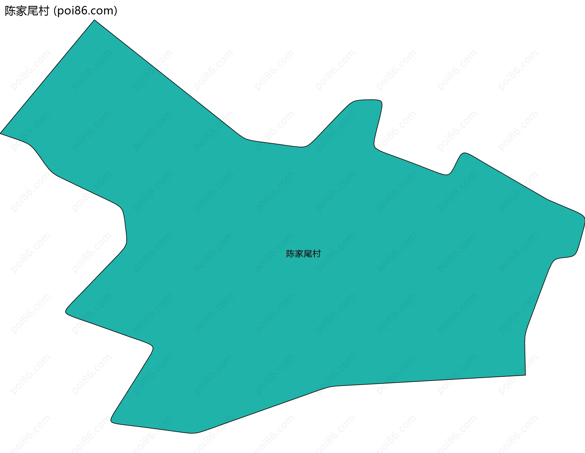 陈家尾村边界地图