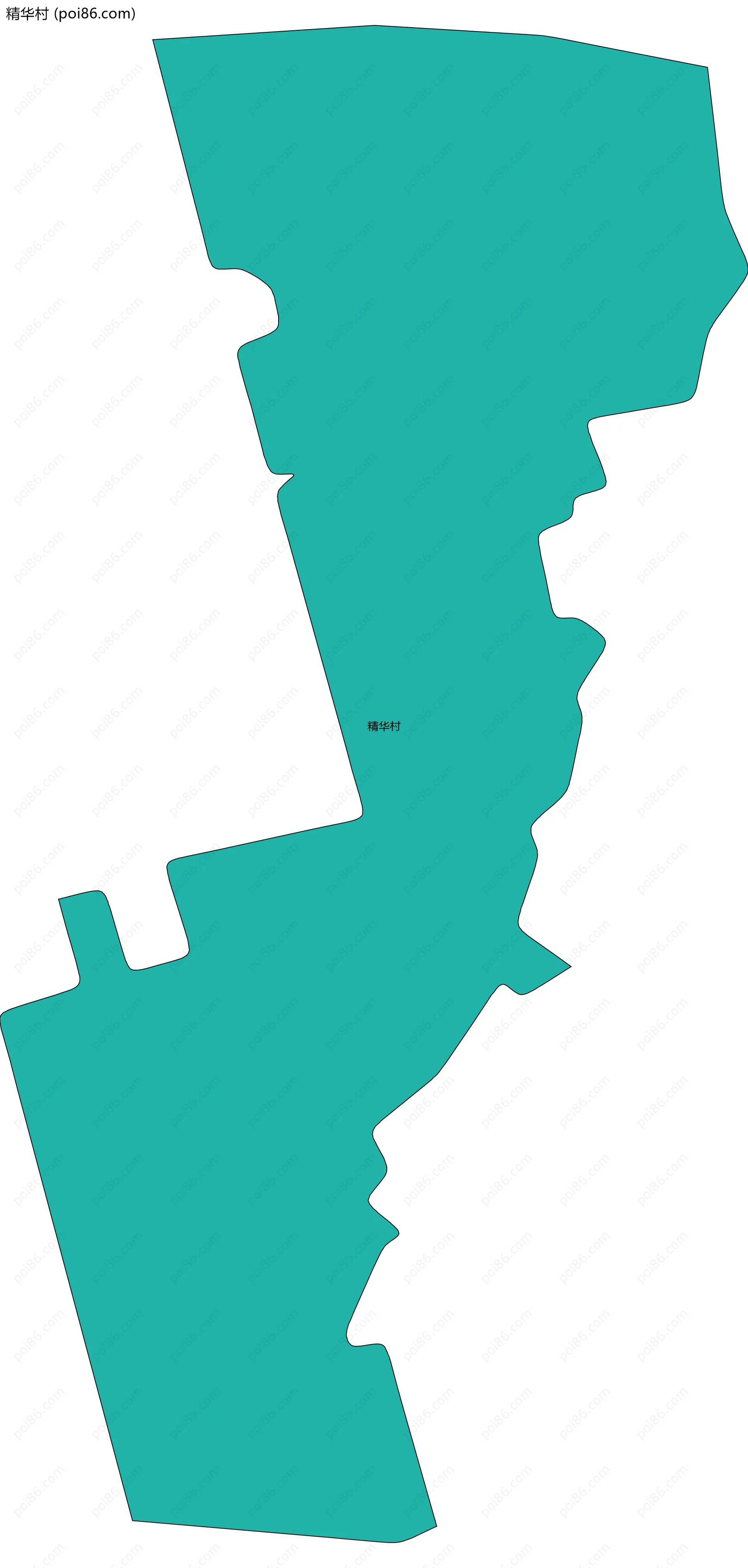 精华村边界地图