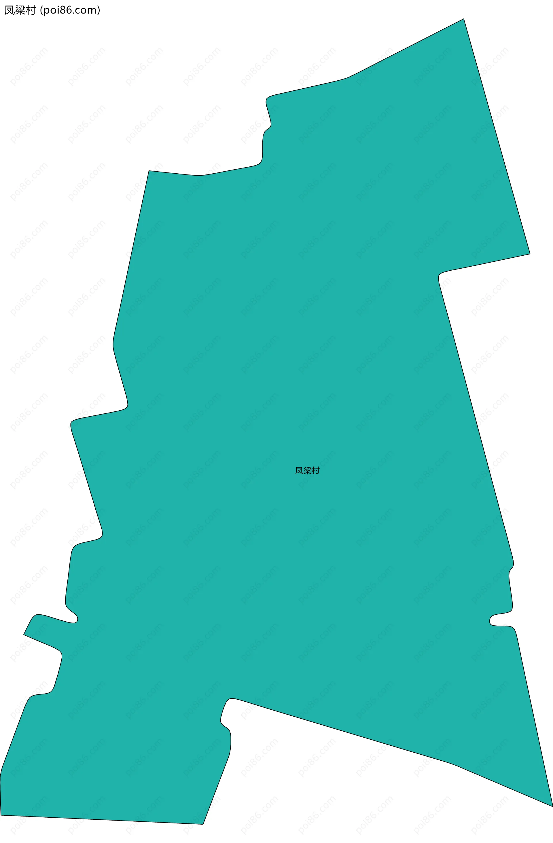 凤梁村边界地图